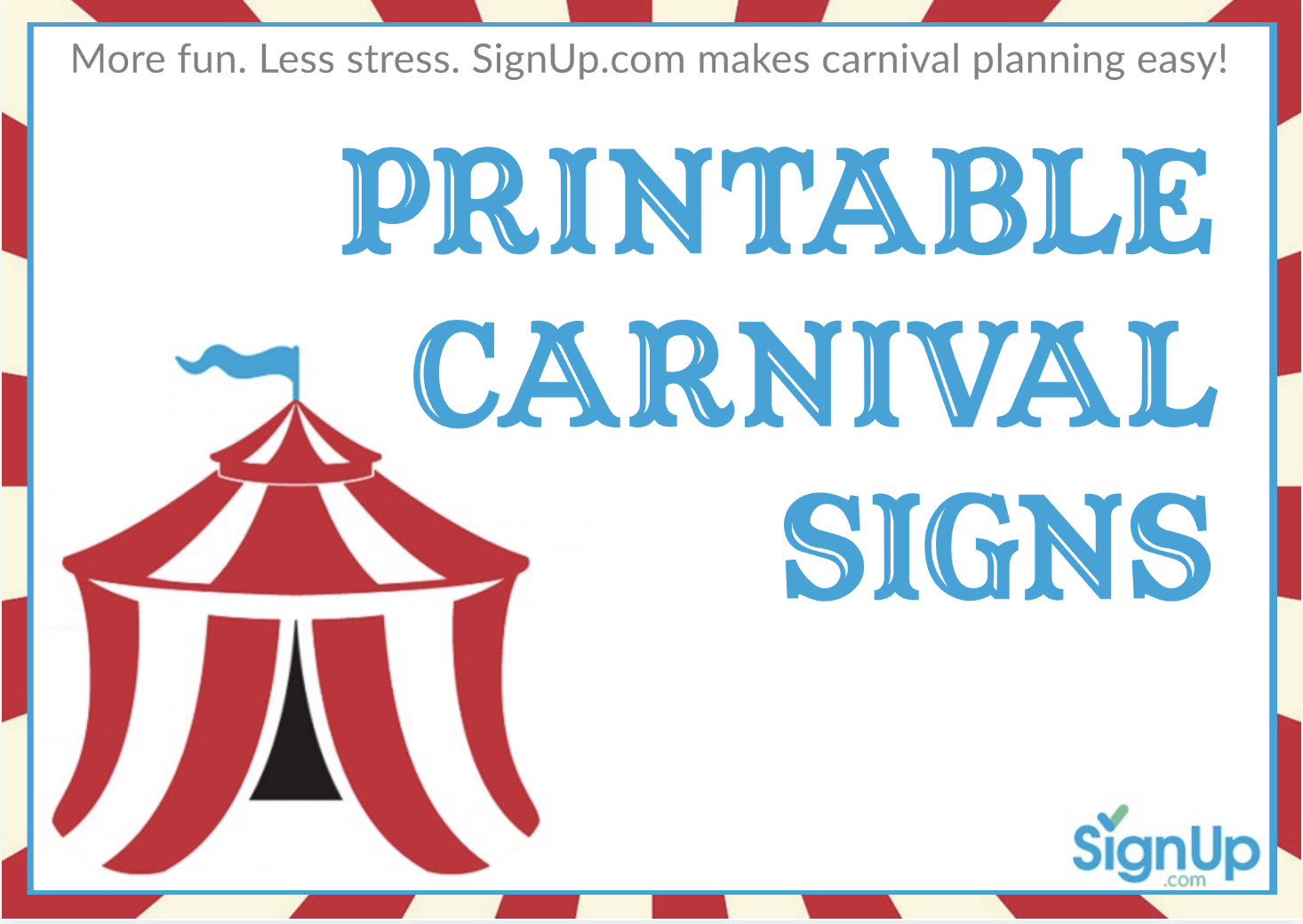 Printable Carnival Signs Free Festive Signage For Games Tickets Worksheets Library