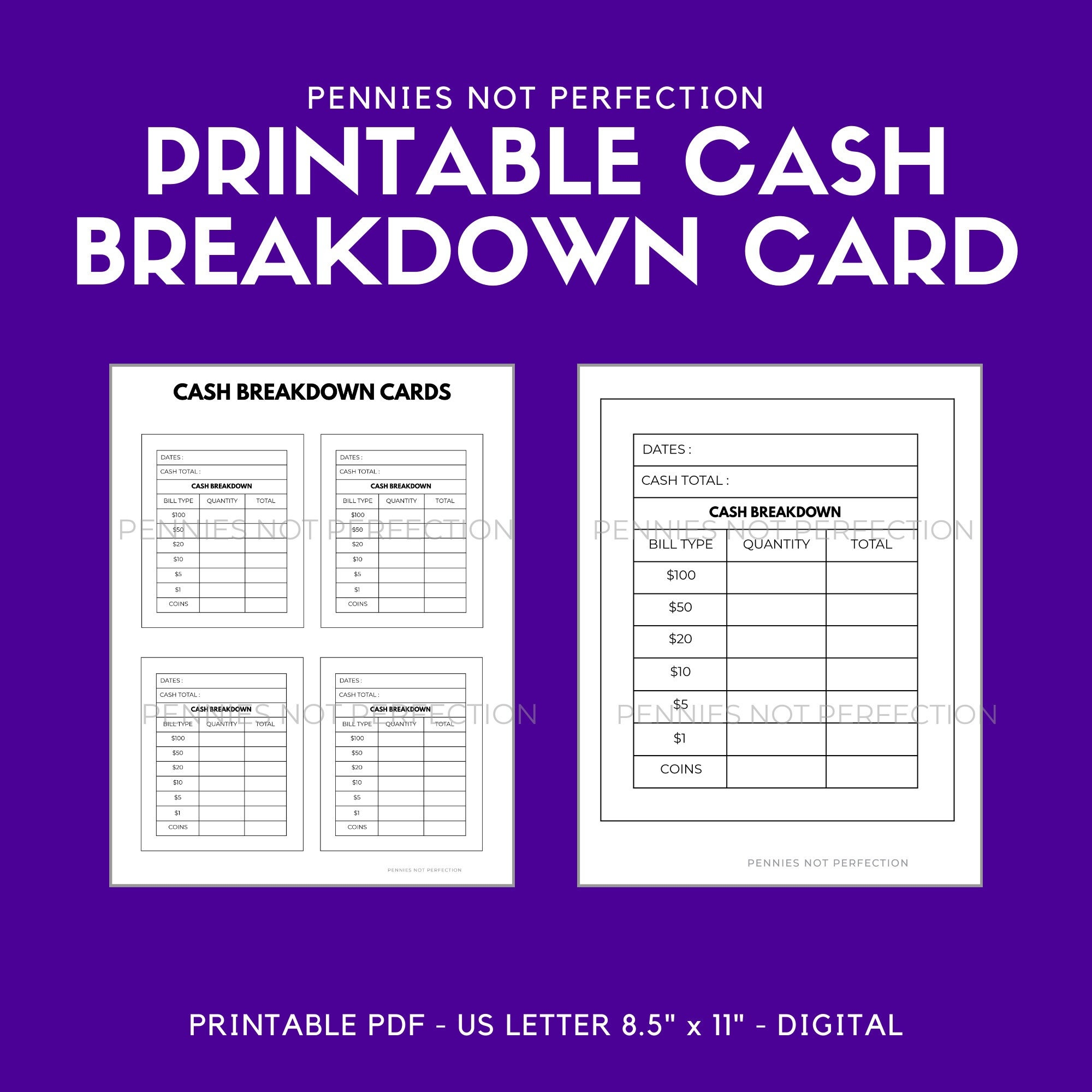 Free Printable Cash Count Sheet