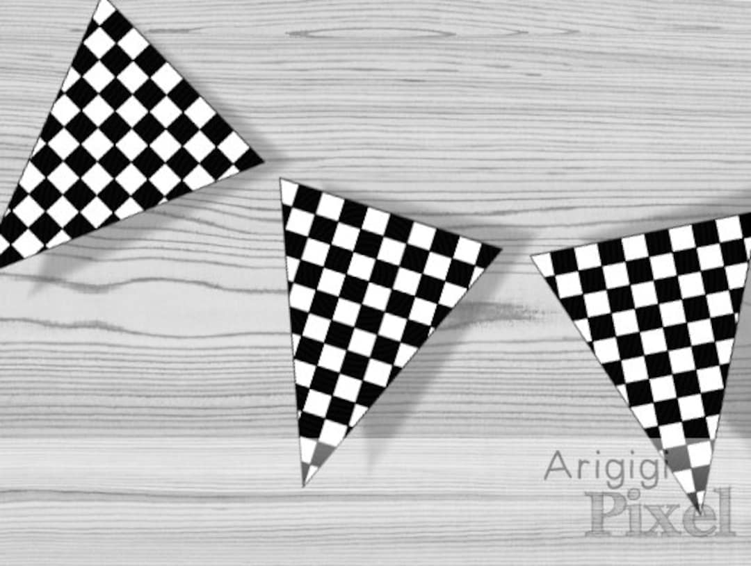 Downloadable Free Printable Checkered Flag Template