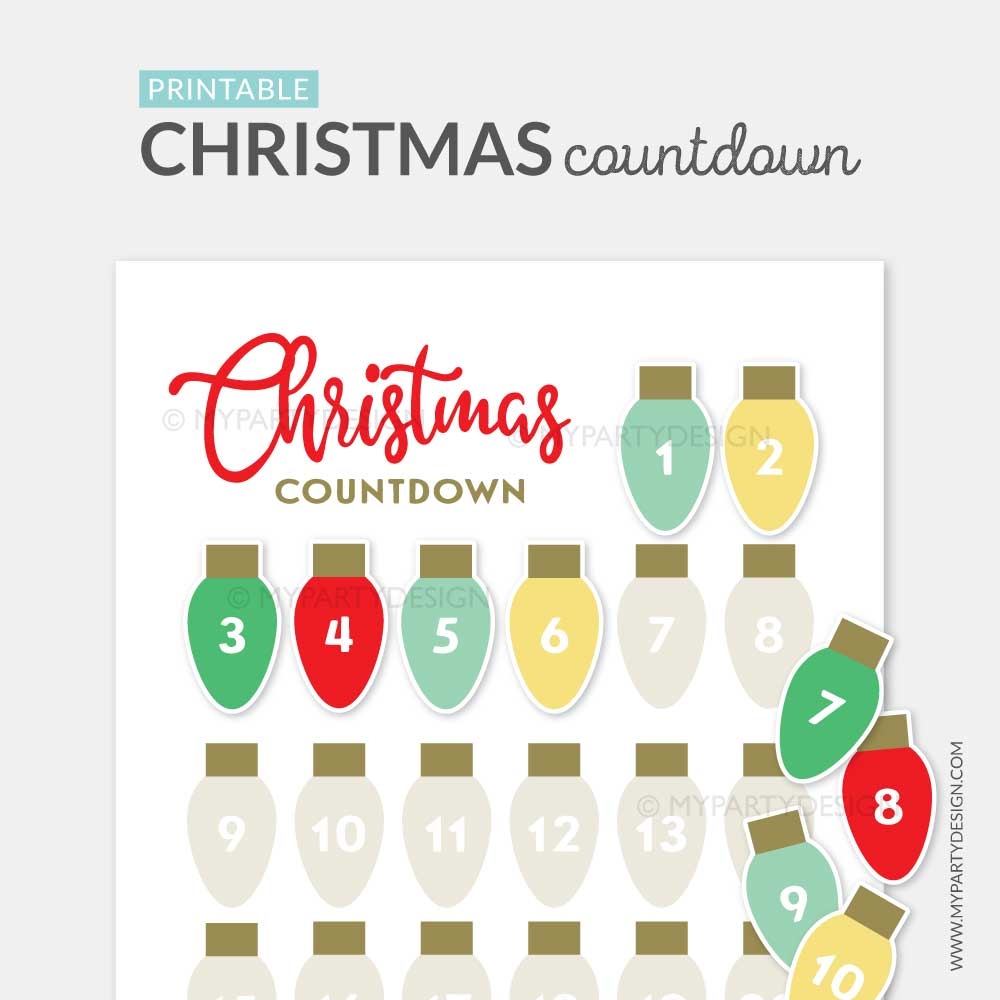 Christmas Calendar Free Printable