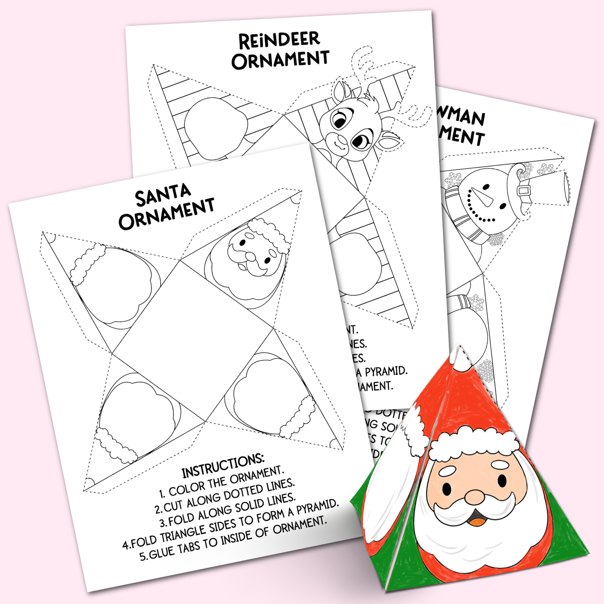 Free Printable Templates For Christmas Ornaments