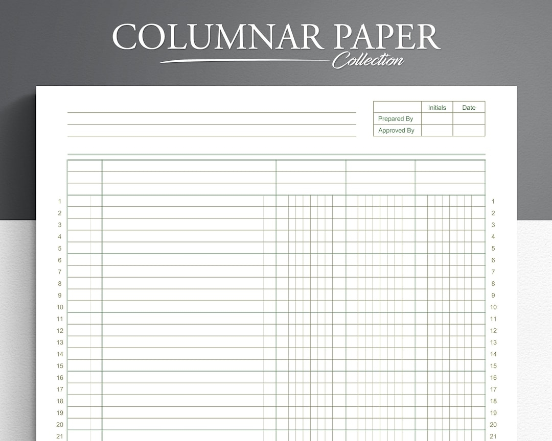 Free Printable Ledger Sheet