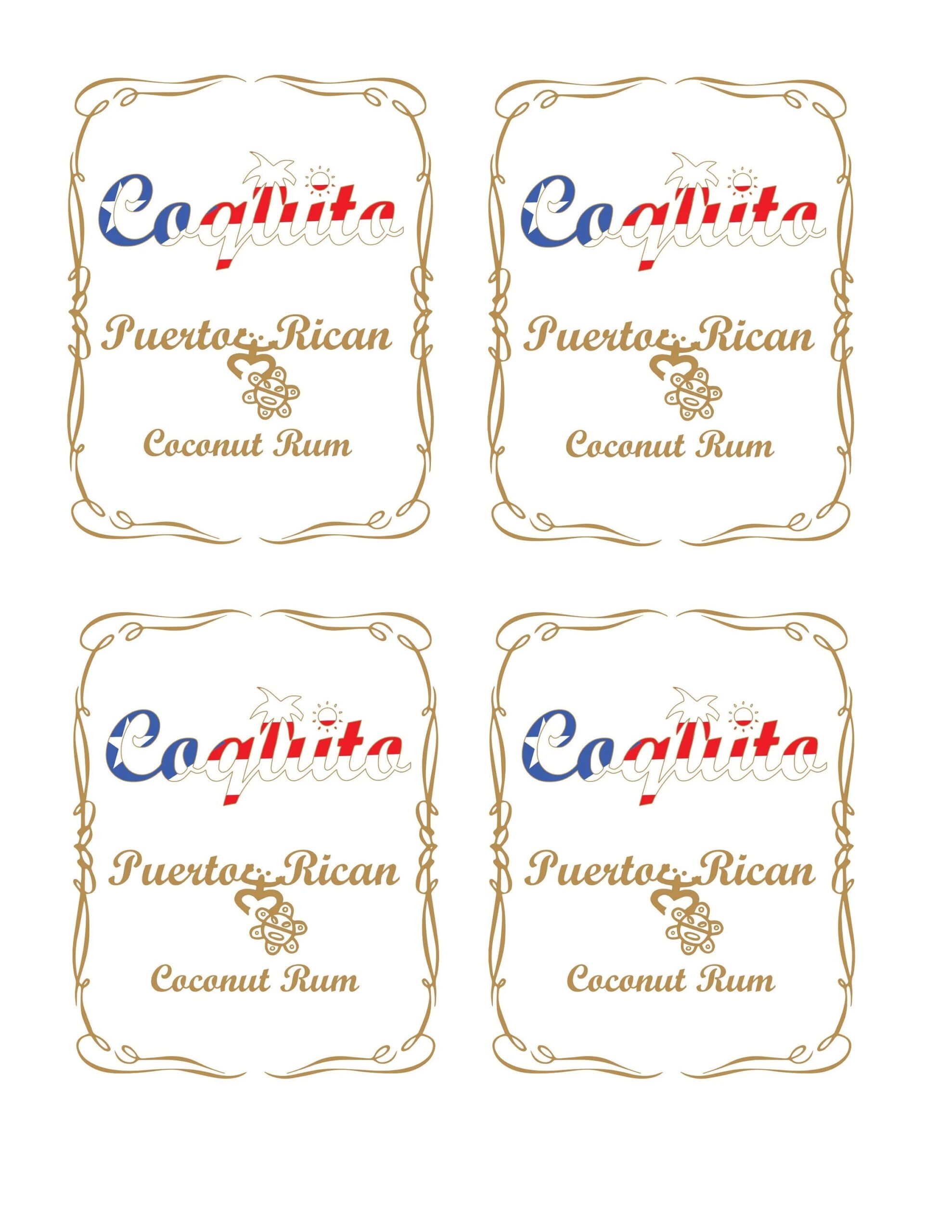 Printable Coquito Labels Free Printable Party Favors