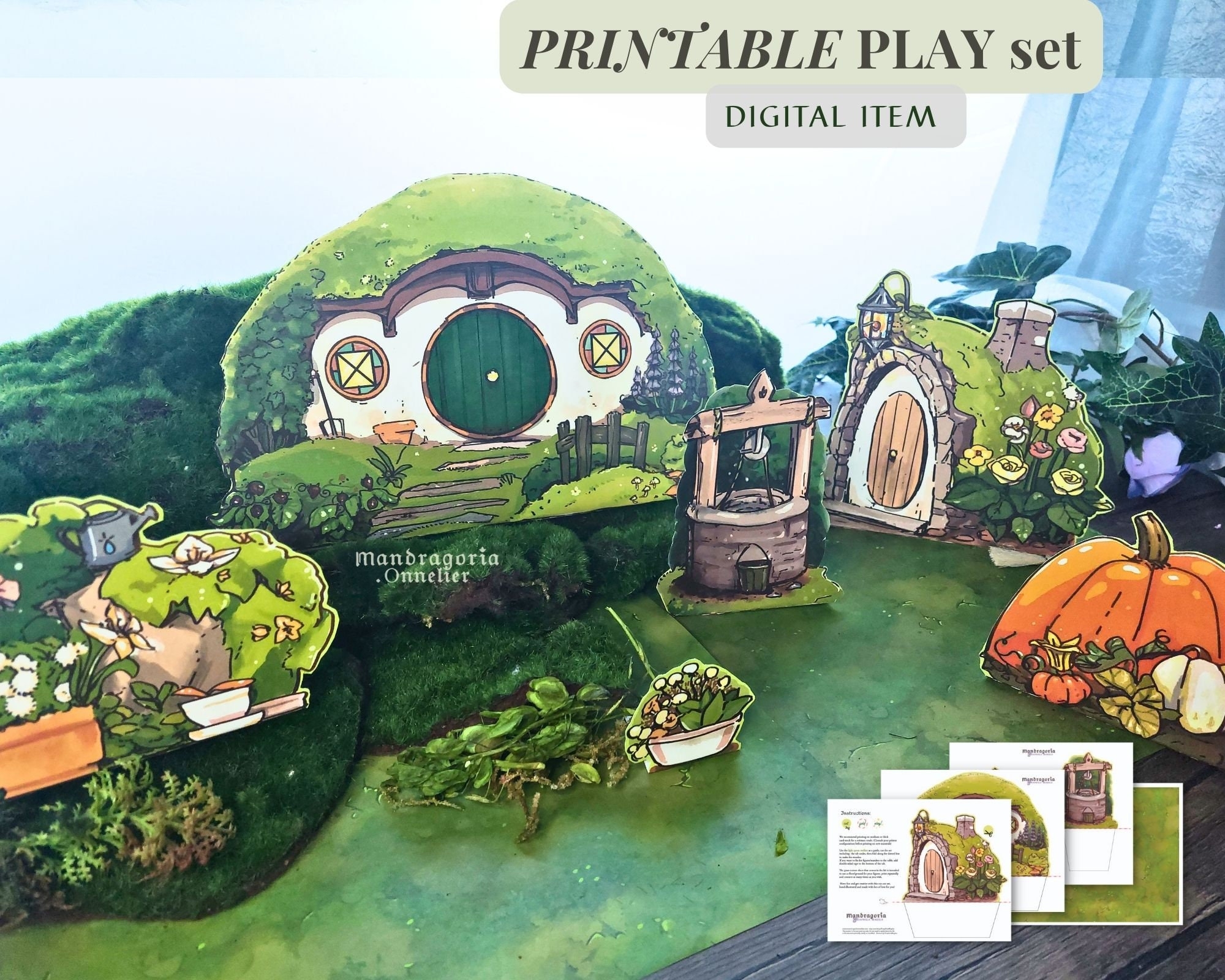Printable Diorama Background Etsy