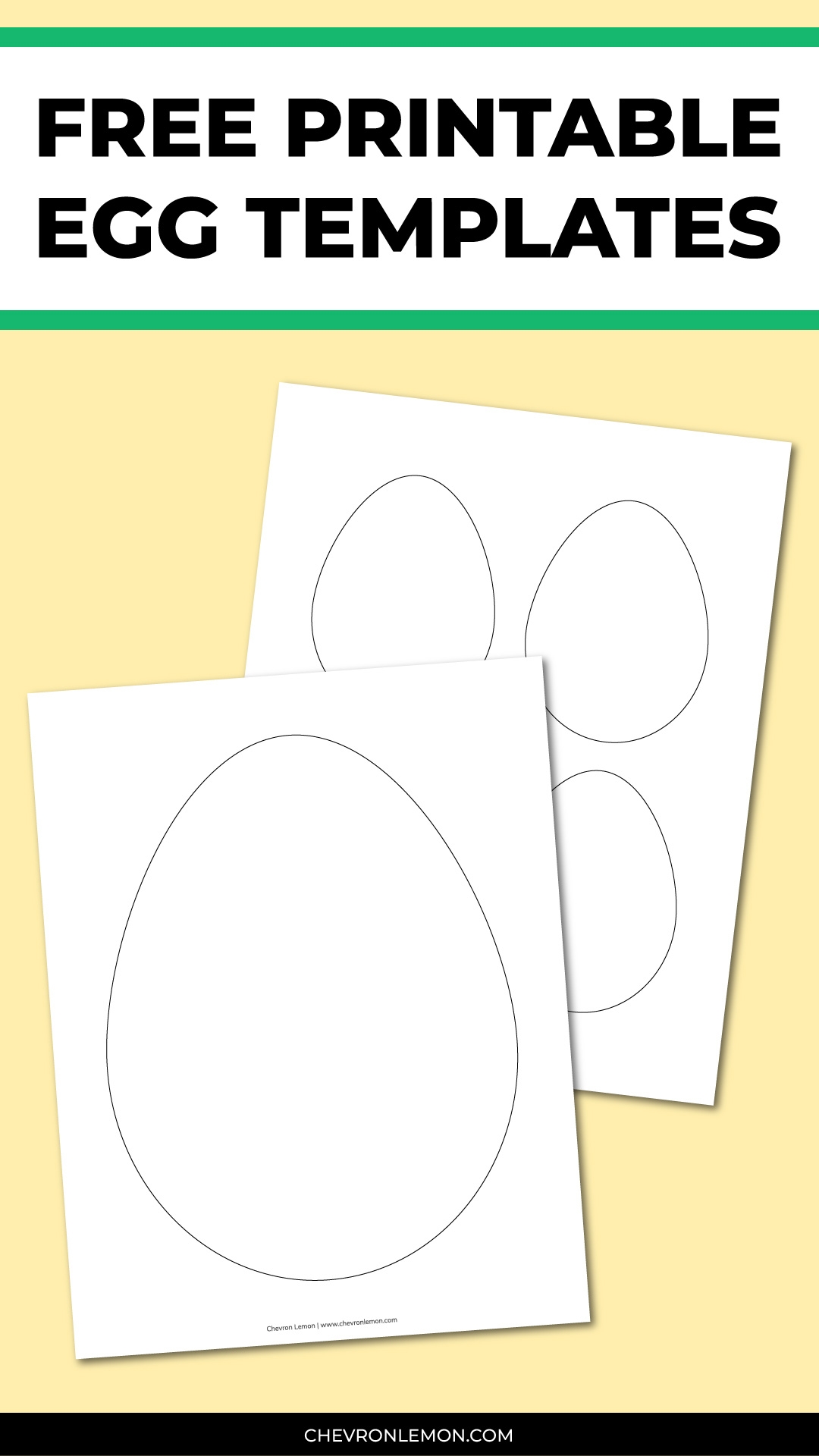 Easter Egg Template Free Printable