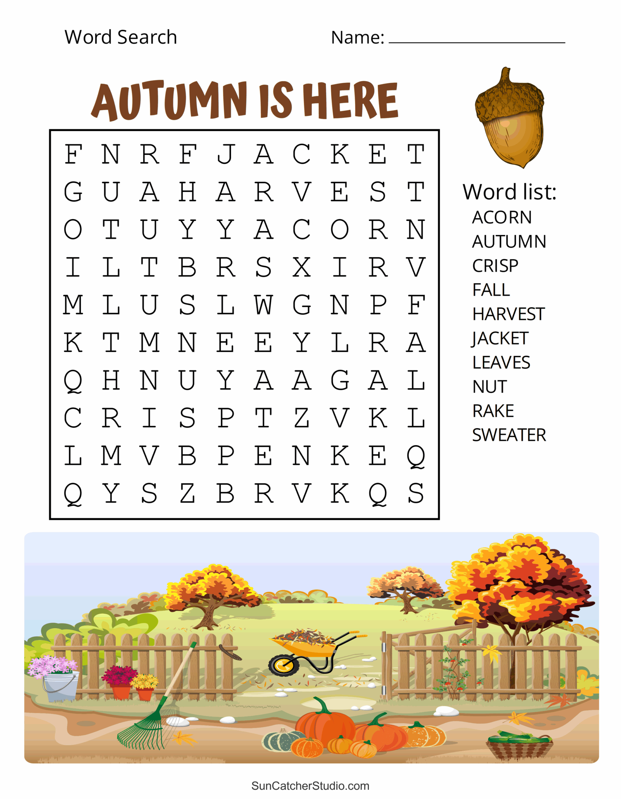 Printable Fall Word Search Puzzles Autumn Word Search Free Printables Monograms Design Tools Patterns U0026 DIY Projects