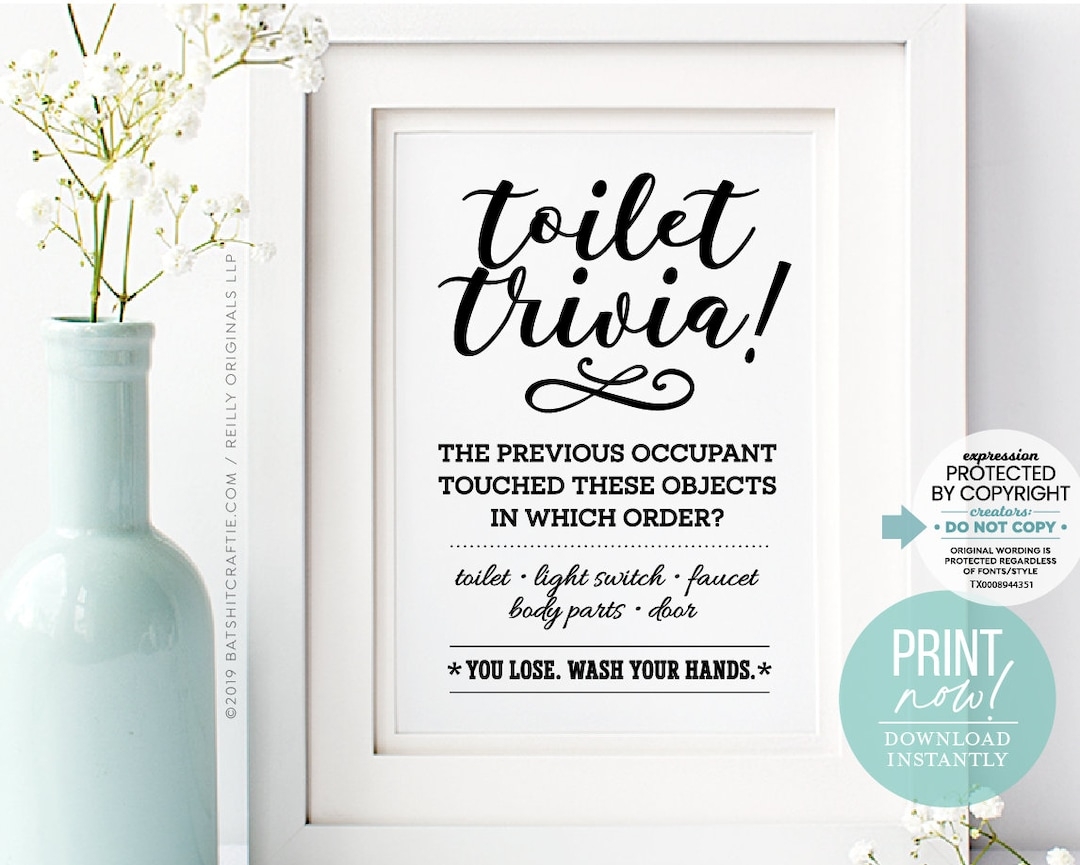 Free Printable Funny Bathroom Signs Printable