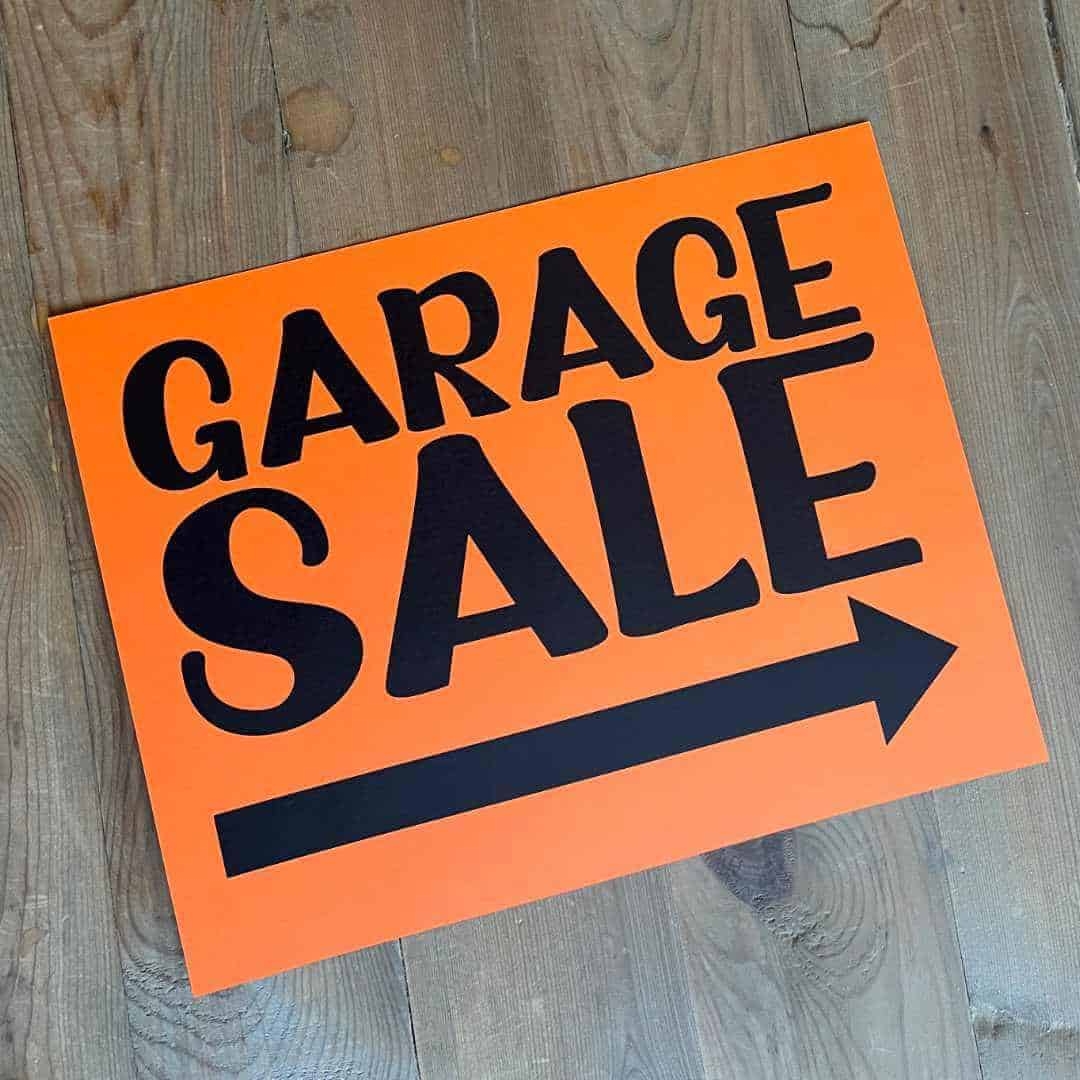 Printable Garage Sale Signs Sunshine And Rainy Days