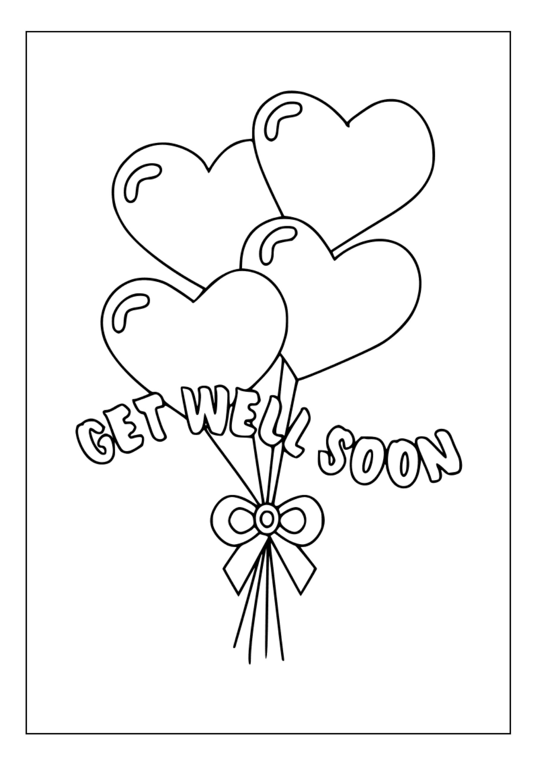 Printable Get Well Soon Coloring Pages For Kids U0026 Adults 35 