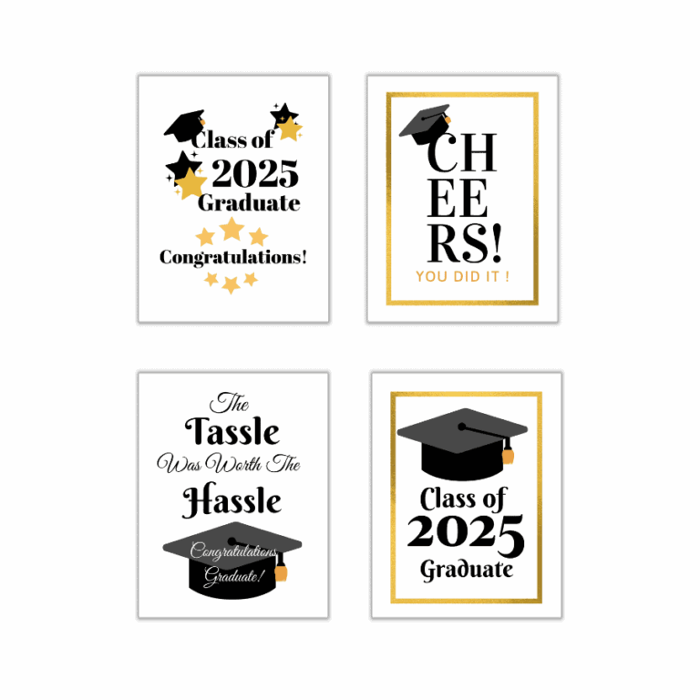 Printable Graduation Signs Free PDF Download Add A Little 