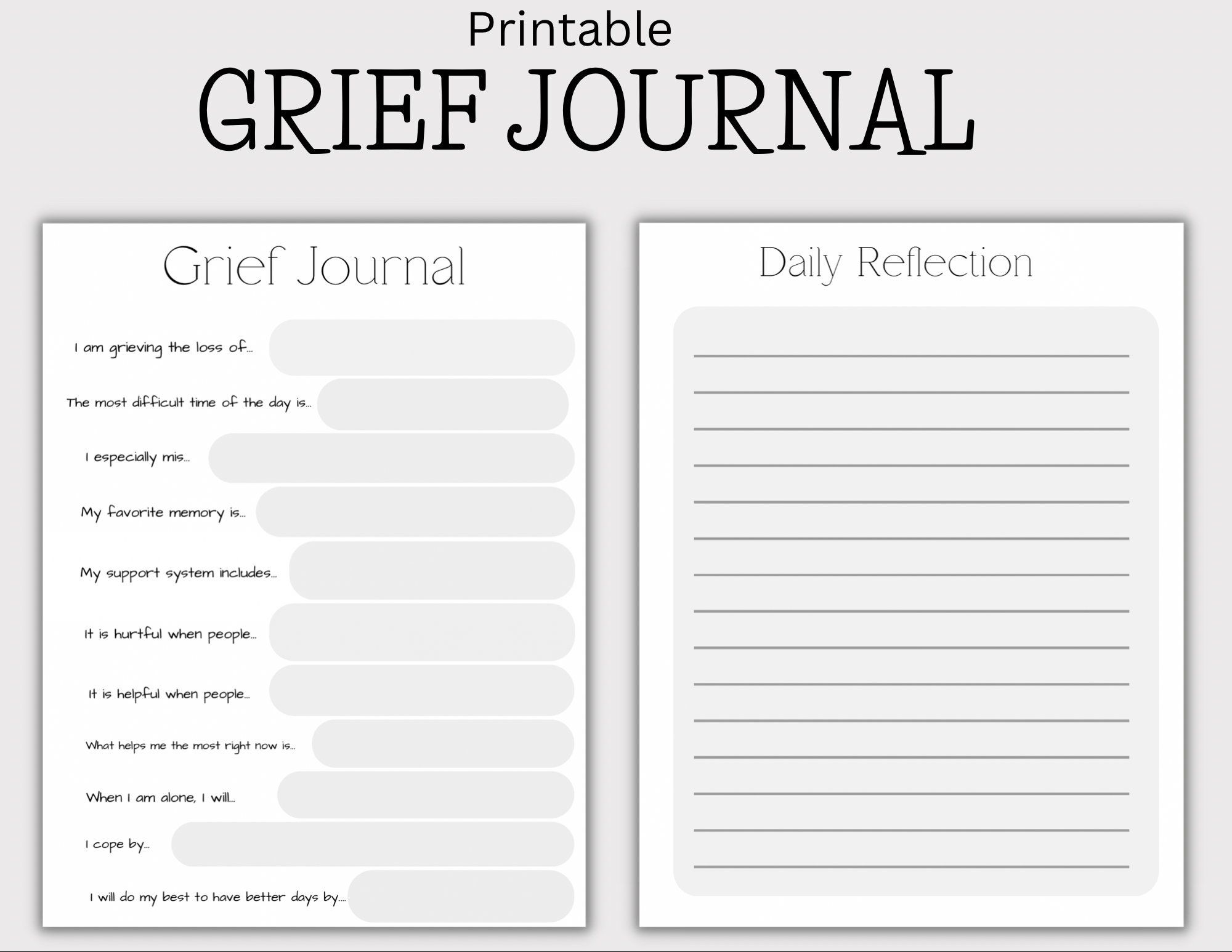 Free Printable Grief Worksheets