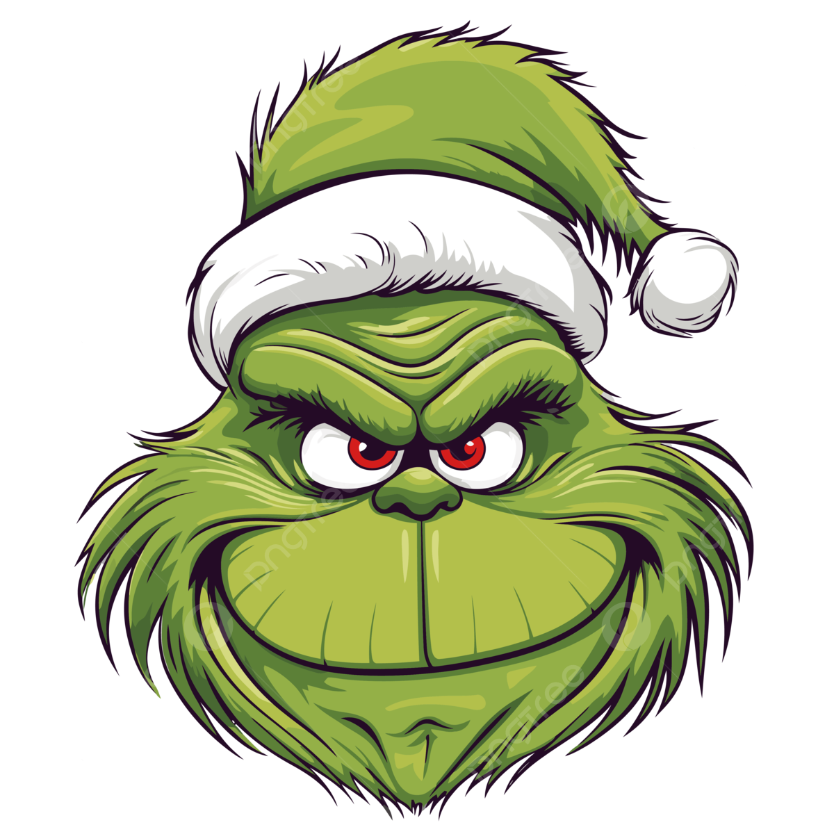 Printable Grinch Face Clipart Vector Grinch Clipart Face Clipart 