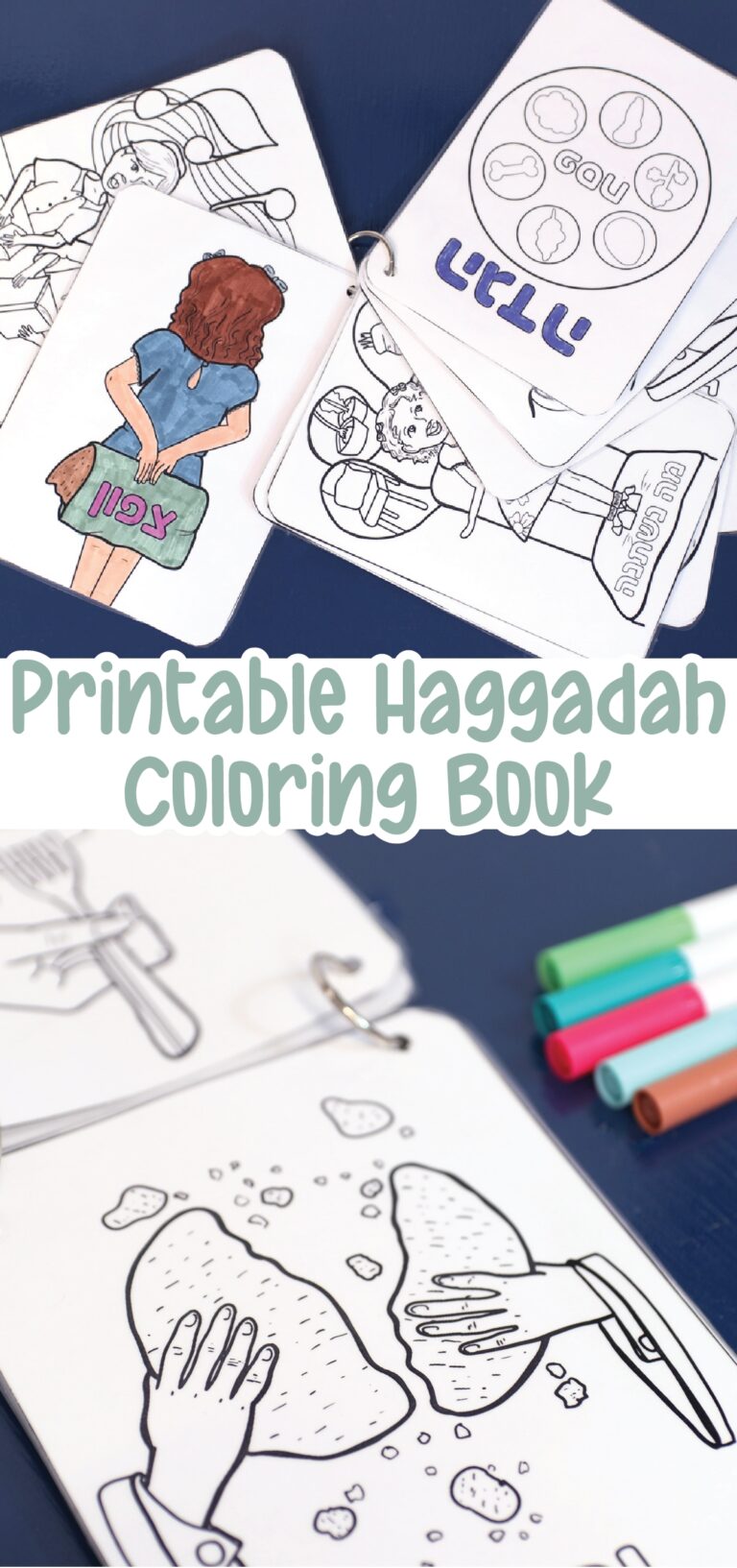 Printable Haggadah Coloring Book Jewish Moms U0026 Crafters