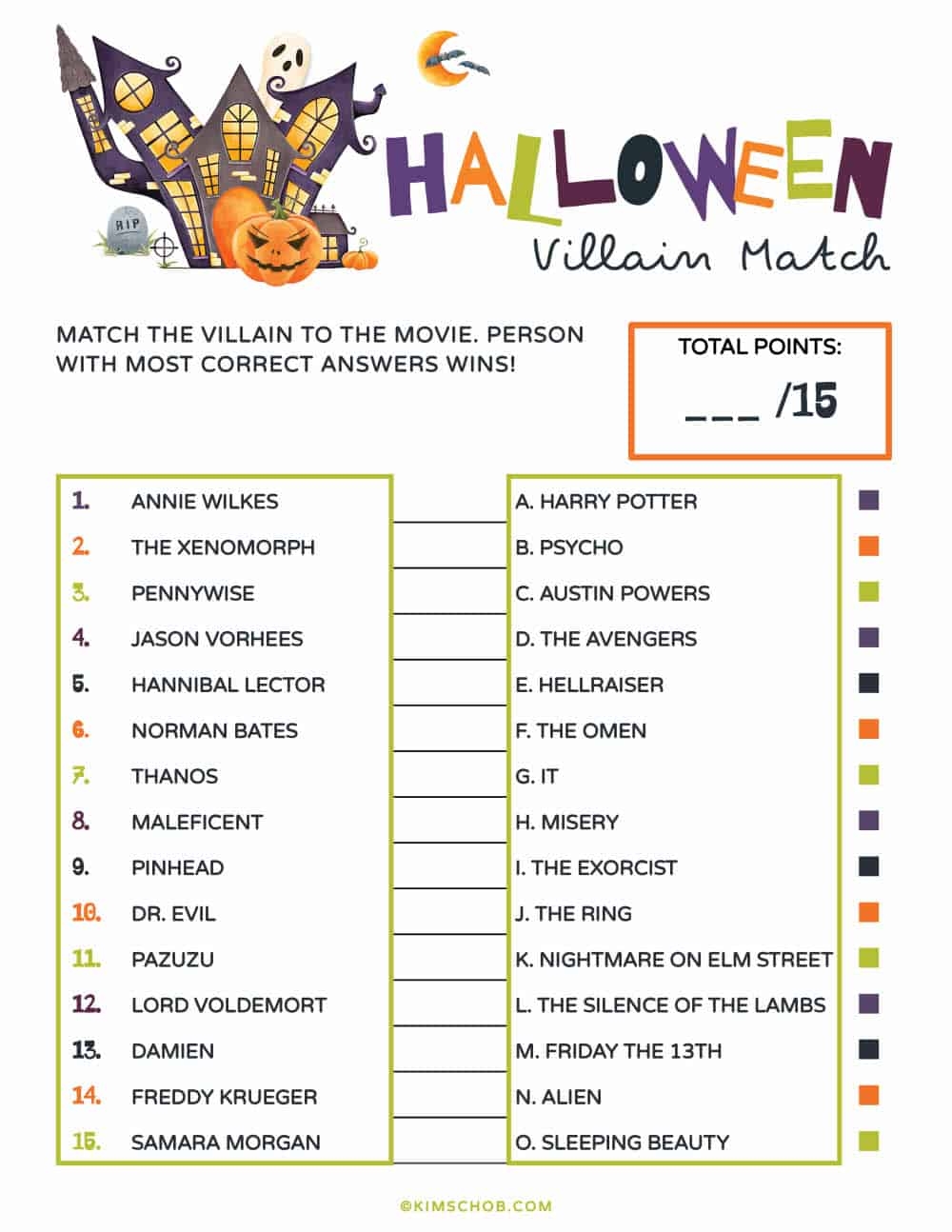 Free Halloween Printables For Adults