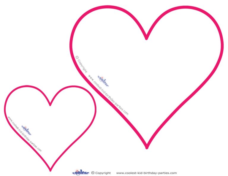 Printable Hearts Coolest Free Printables
