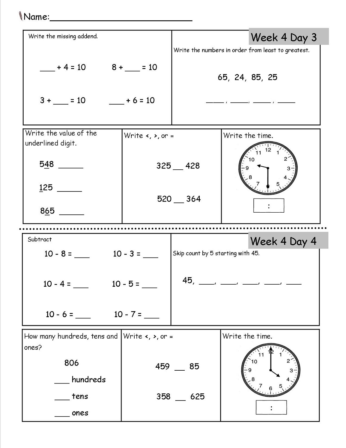 Free Homeschooling Printables
