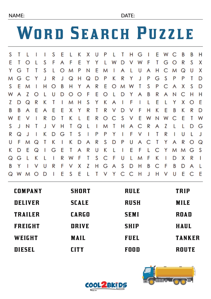 Printable Large Print Word Search Cool2bKids Worksheets Library