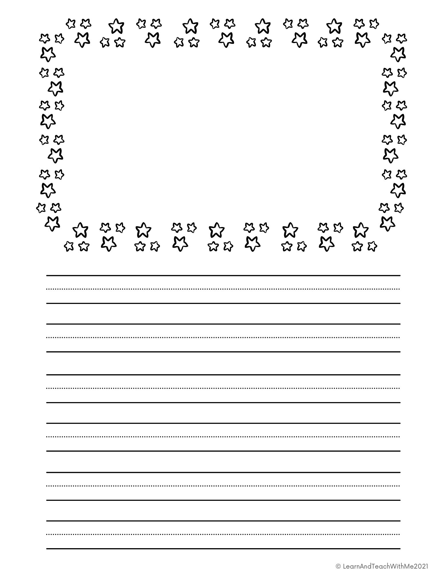 Printable Lined Paper For Kids