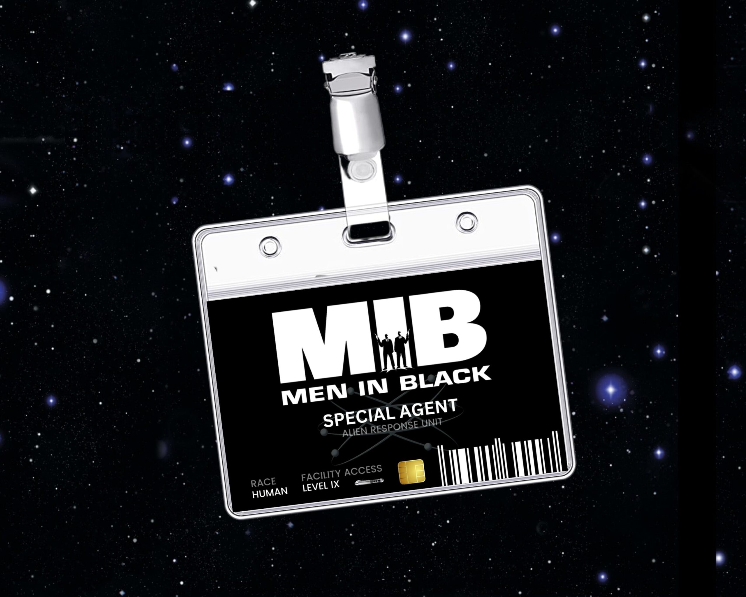 PRINTABLE Men In Black ID Card Badge Special Agent Cosplay Costume Name Tag Prop Halloween Generic Mib Etsy