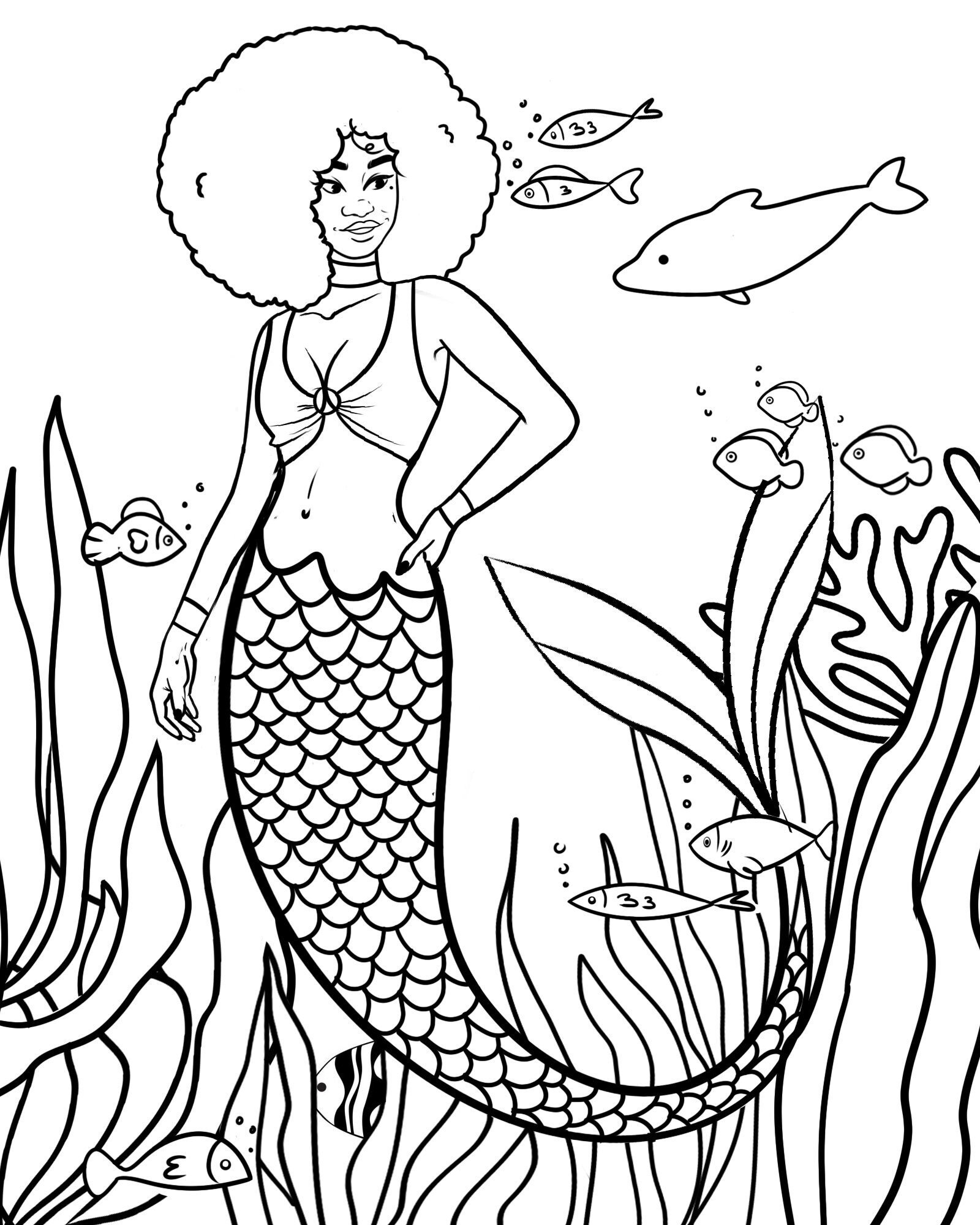 Free Printable Coloring Pages Of Mermaids
