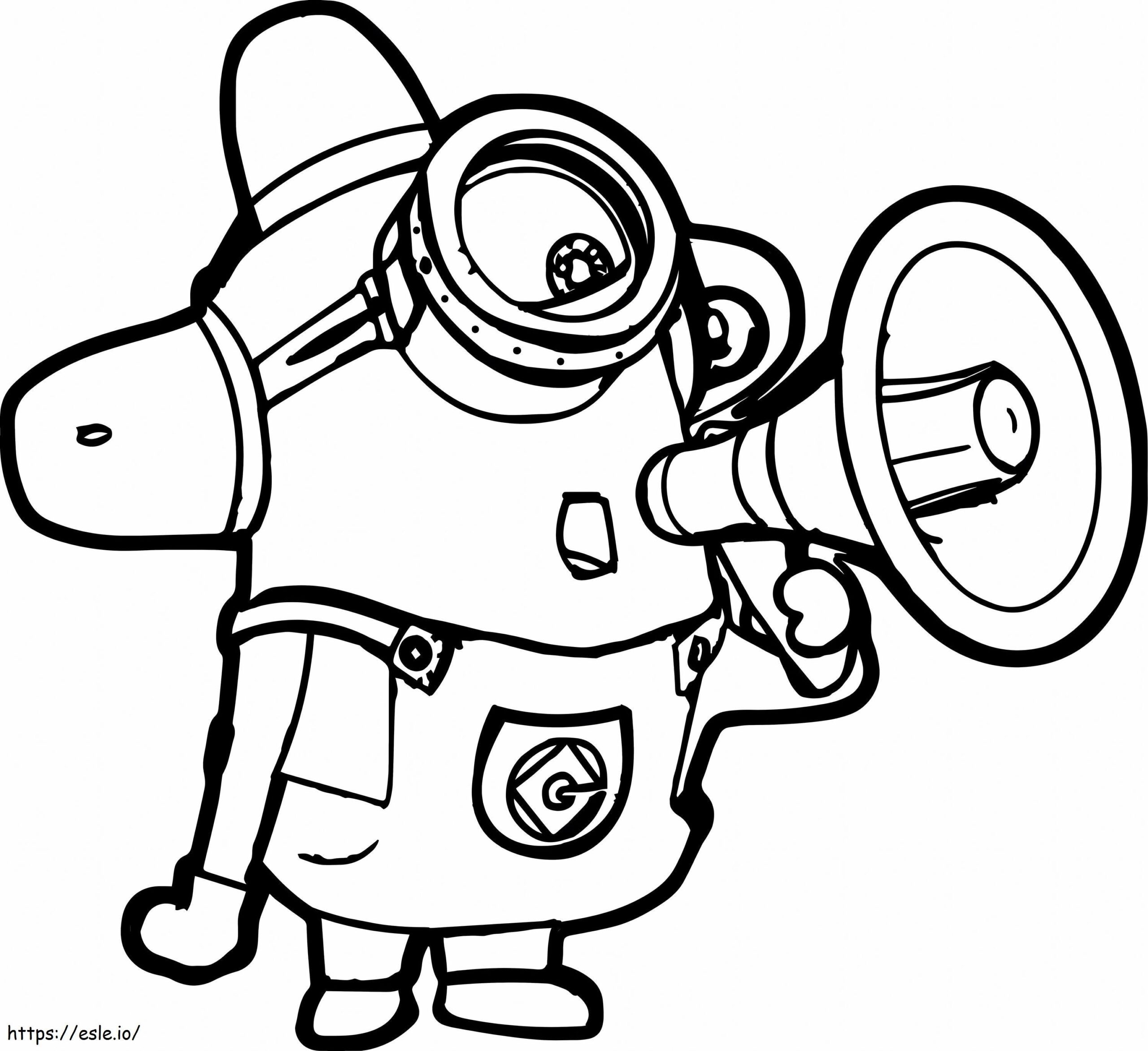 Printable Minion Coloring Page