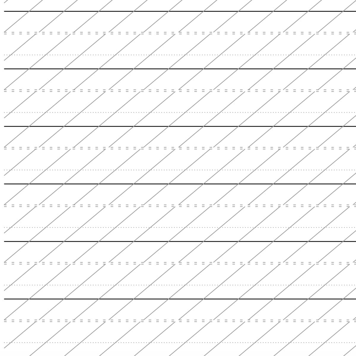 Printable Modern Calligraphy Practice Sheet Etsy