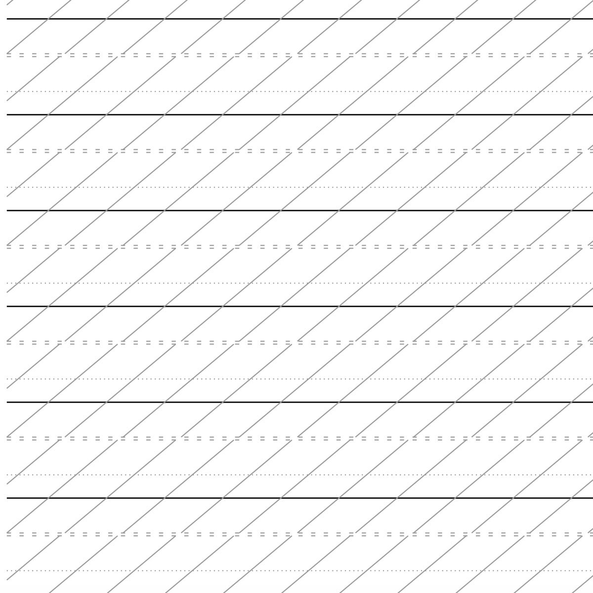 Printable Modern Calligraphy Practice Sheet
