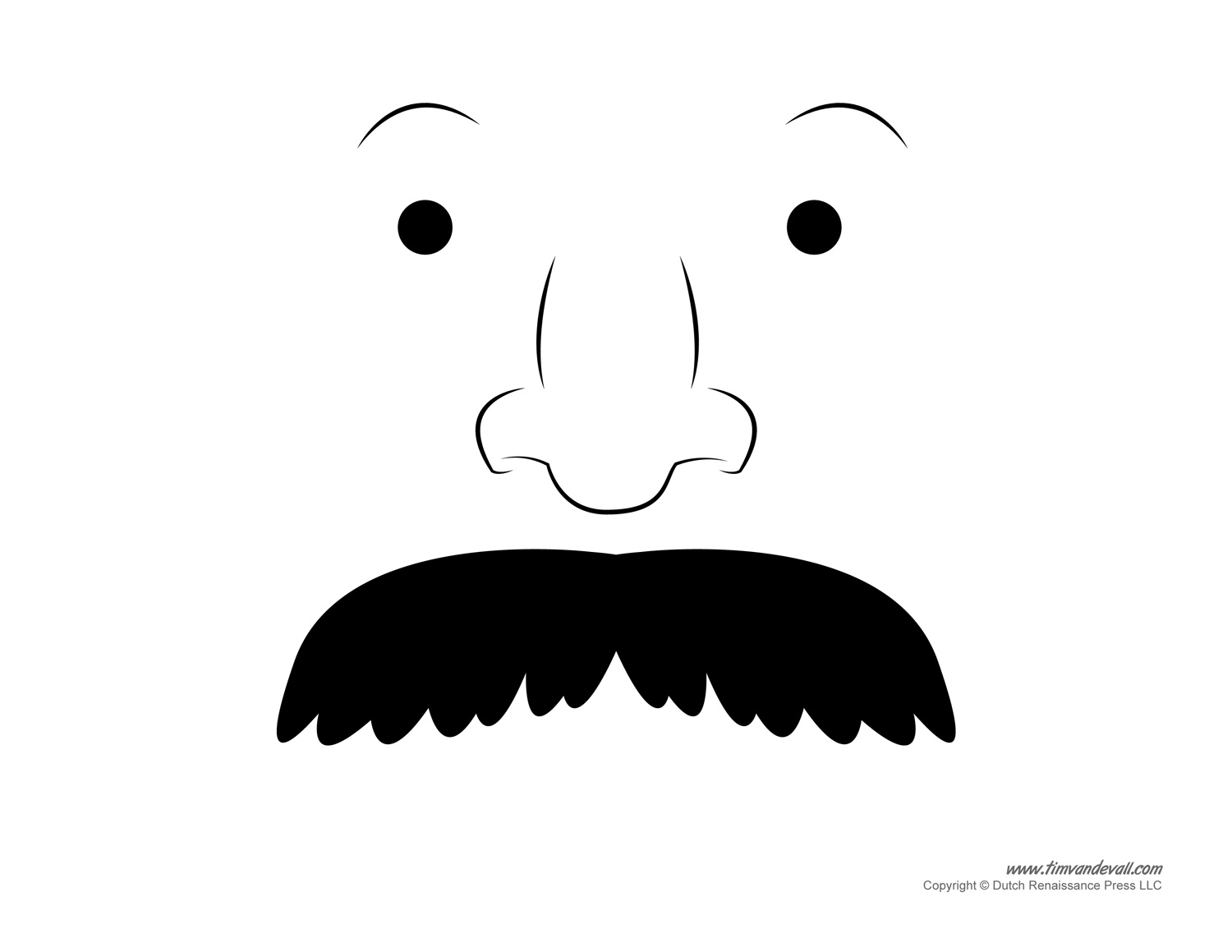 Printable Mustache Templates Mustaches For Kids