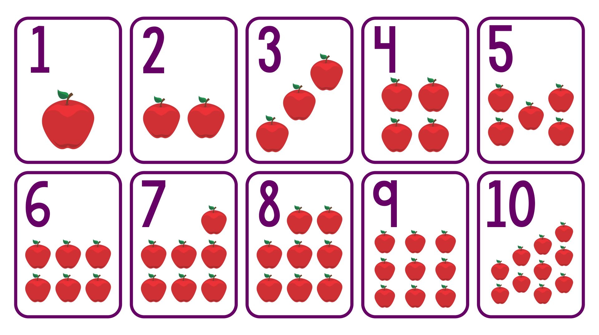 Printable Numeral Cards Printable Party Favors
