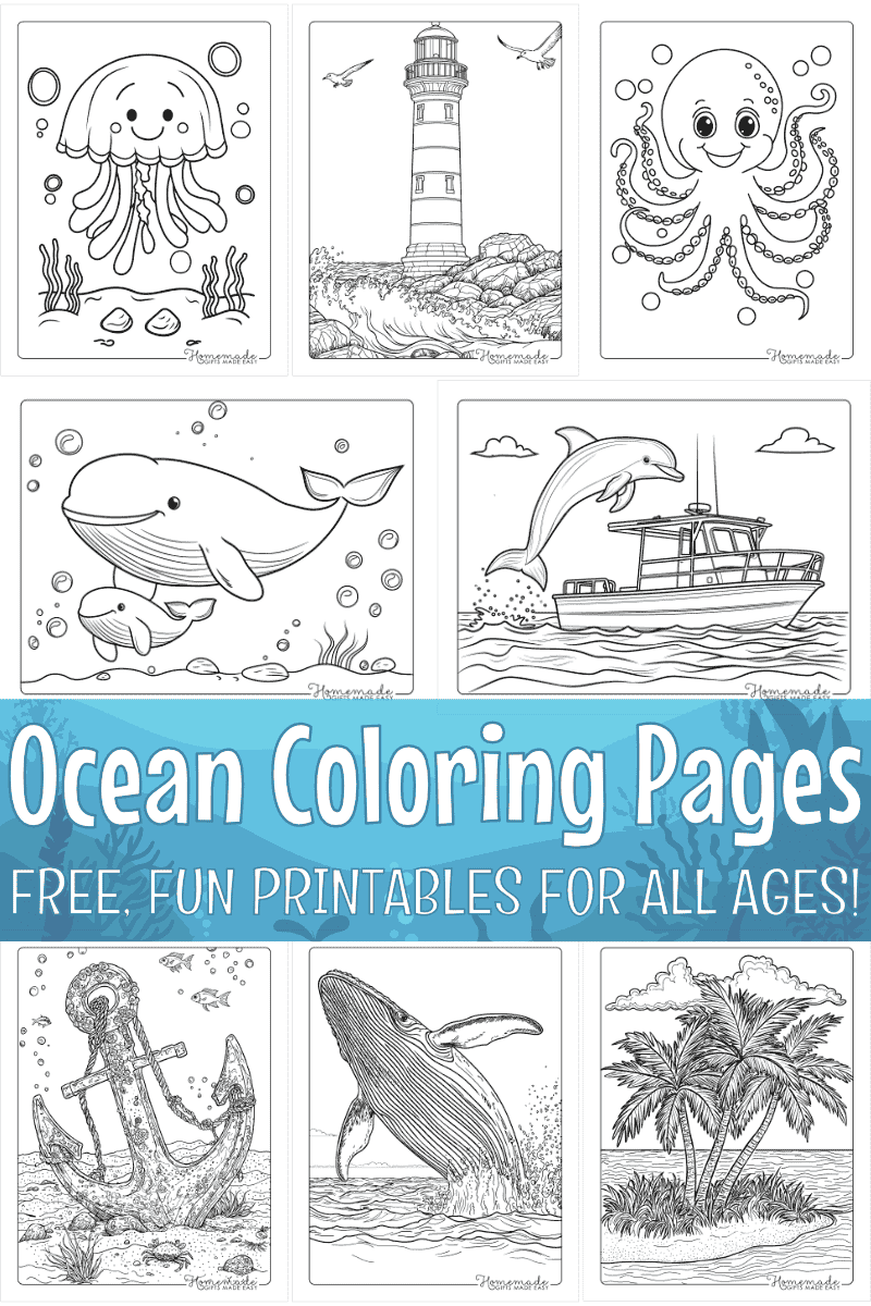 Printable Ocean Coloring Pages free PDFs 