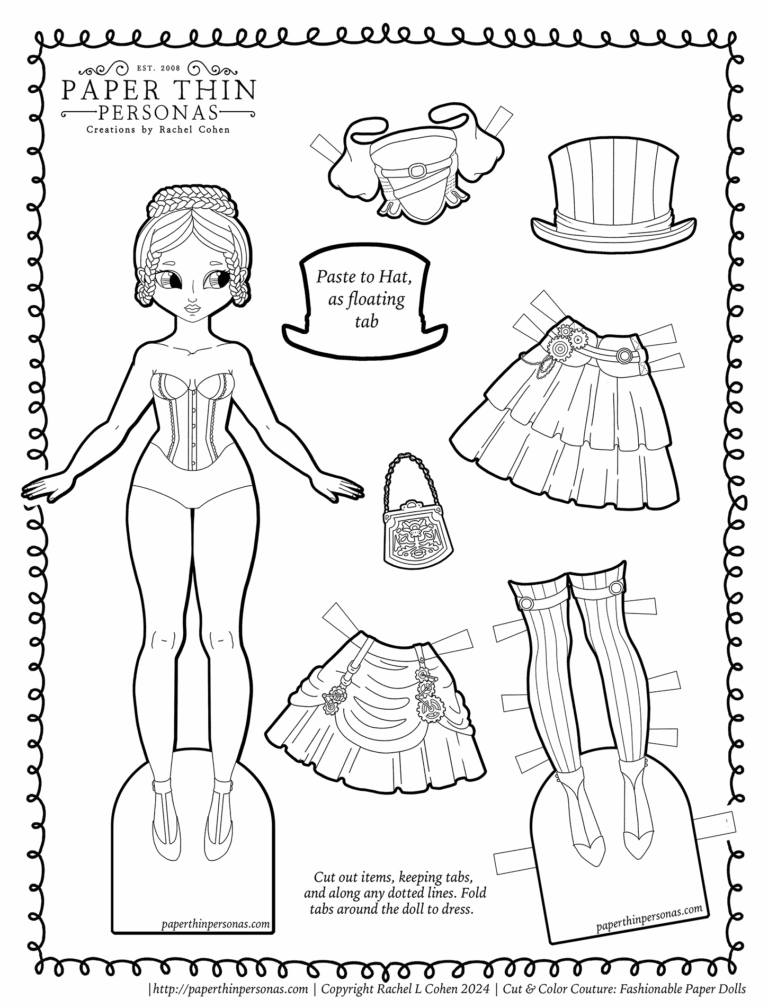Printable Paper Dolls From Paper Thin Personas Worksheets Library