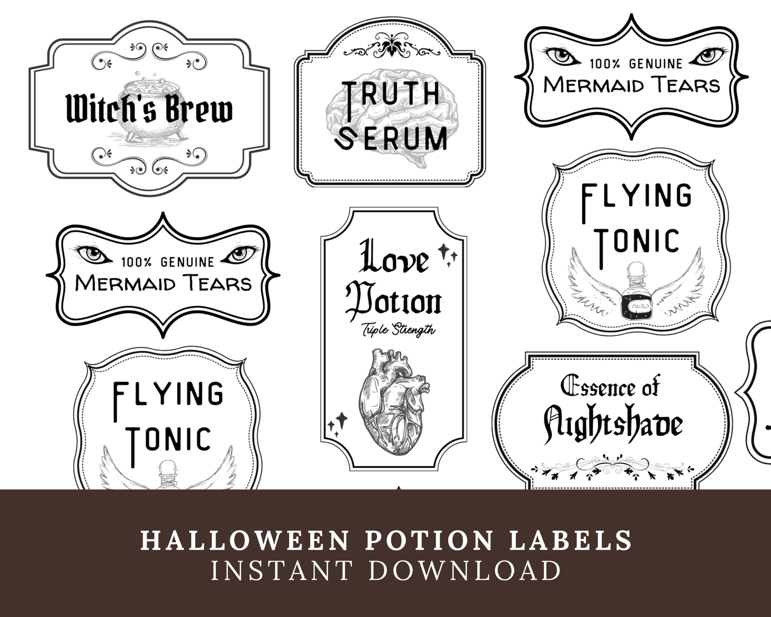 Free Potion Labels Printable