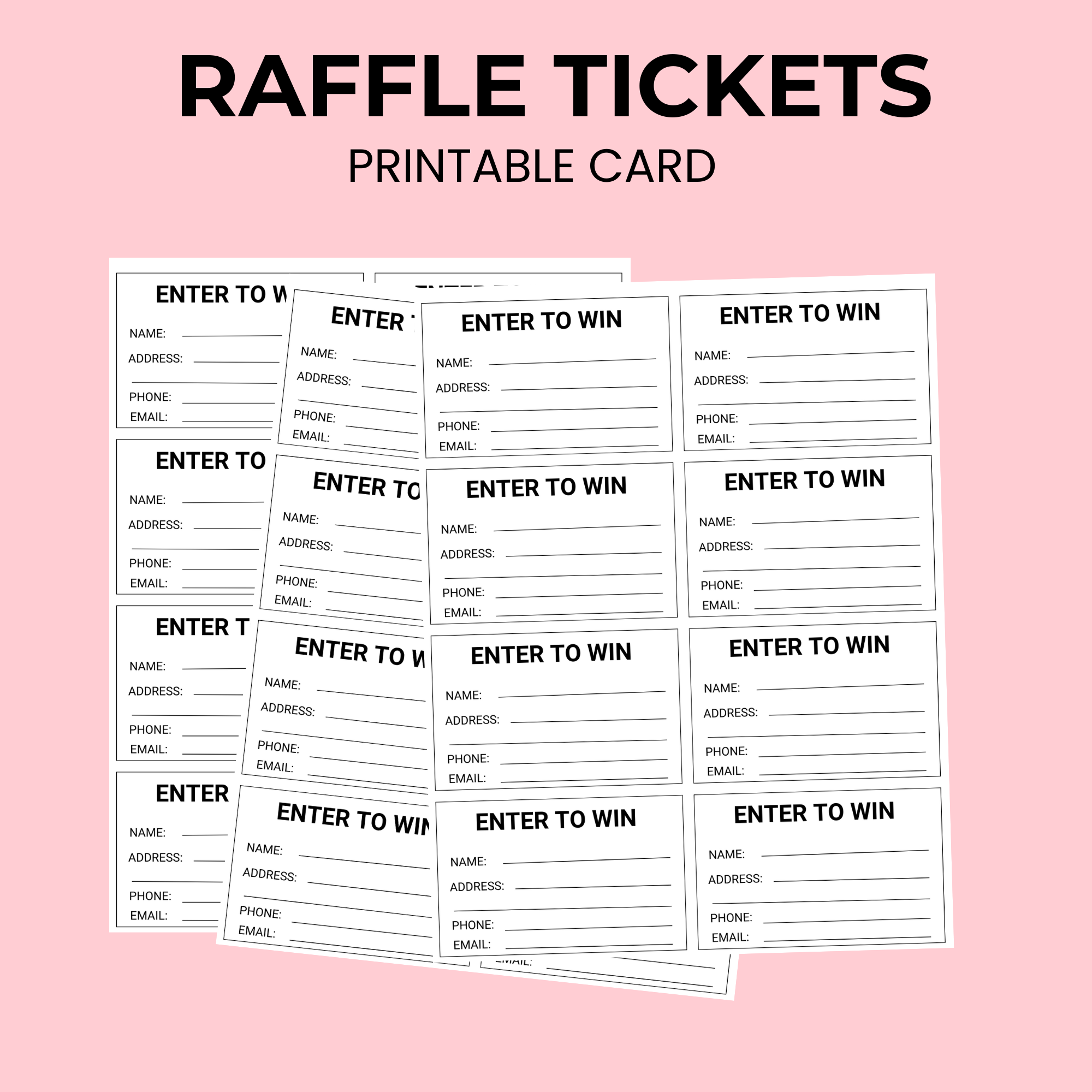 Free Printable Raffle Tickets With Numbers
