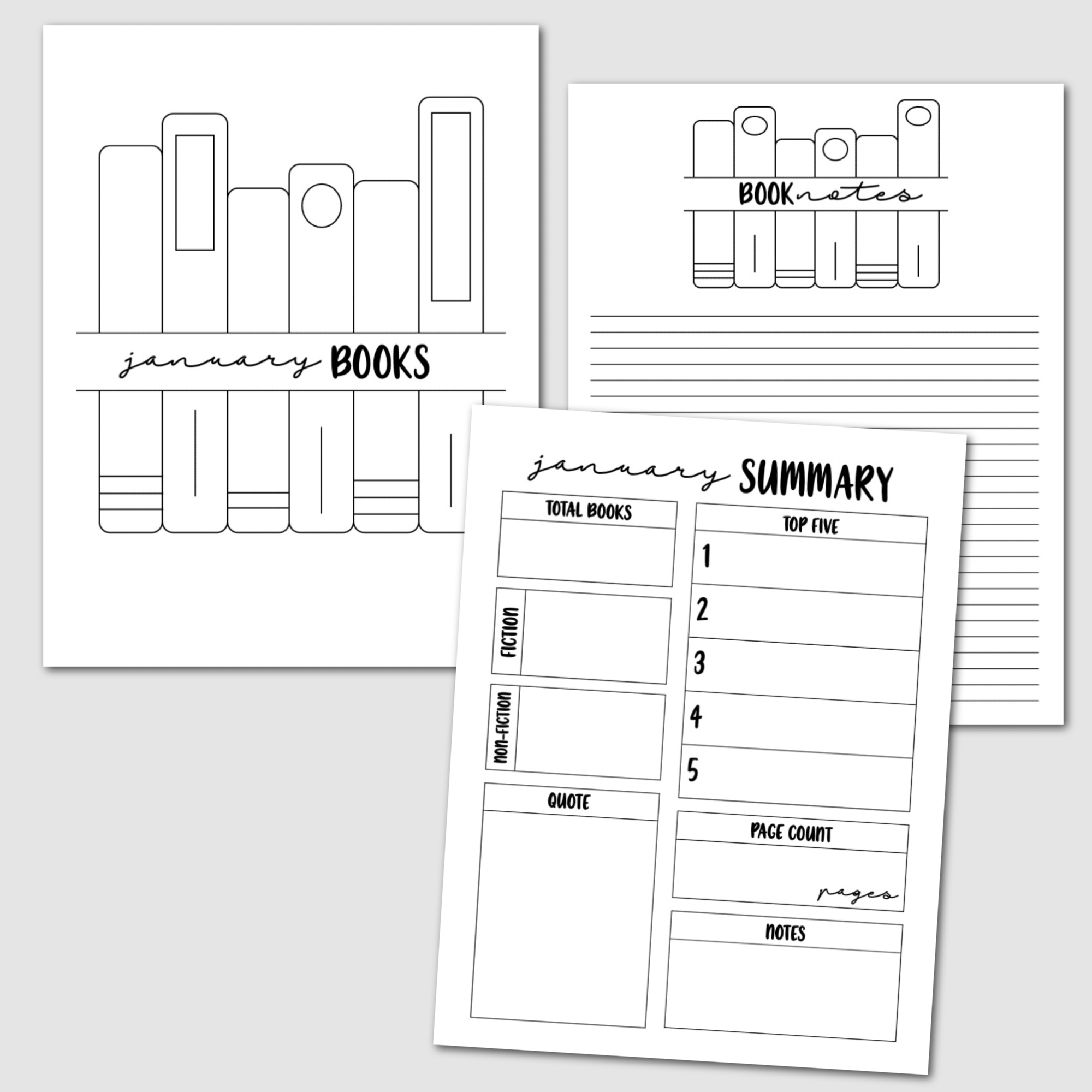 Printable Reading Journal Krafty Planner