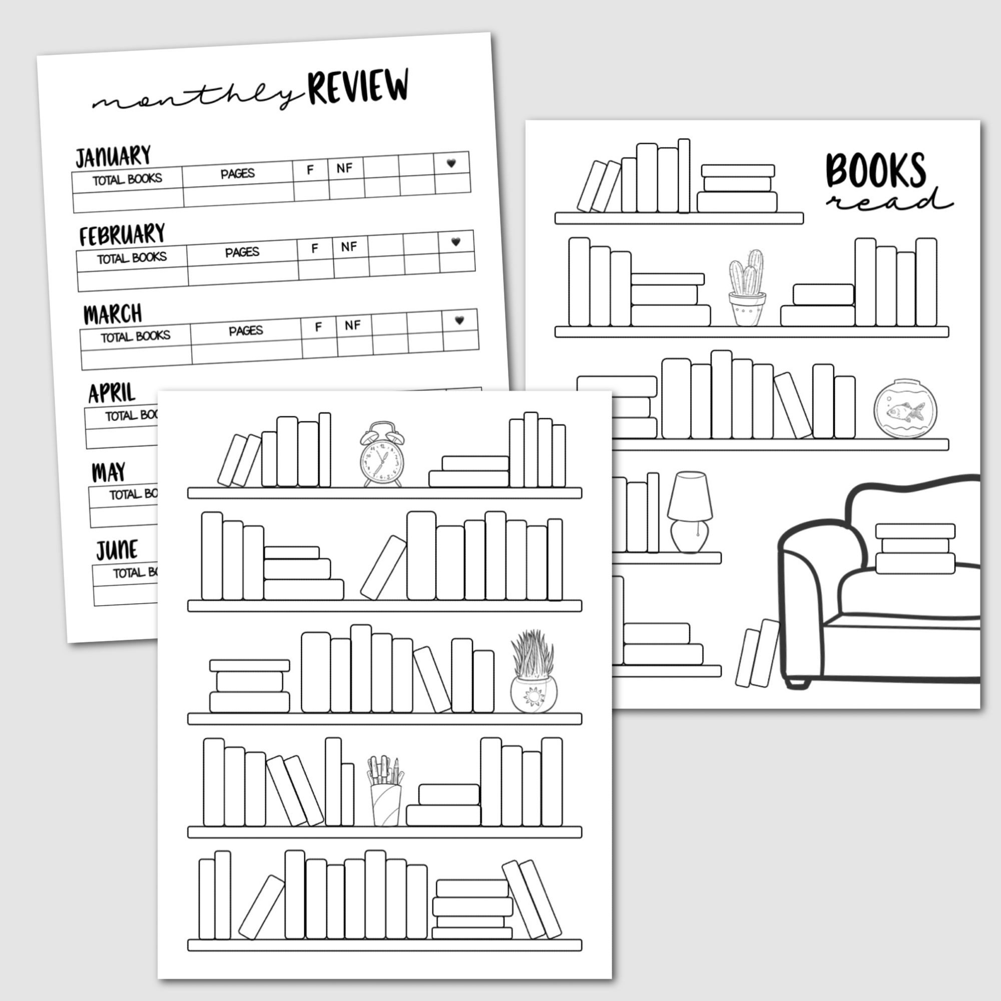 Printable Reading Journal Krafty Planner