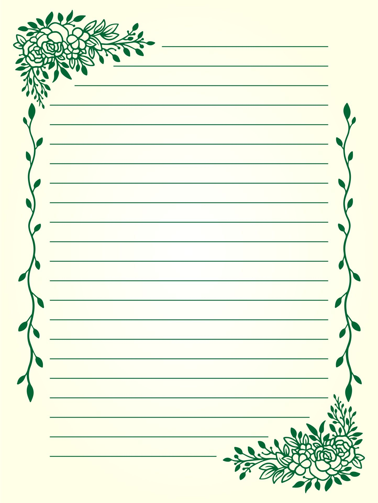 Stationery Paper Free Printable