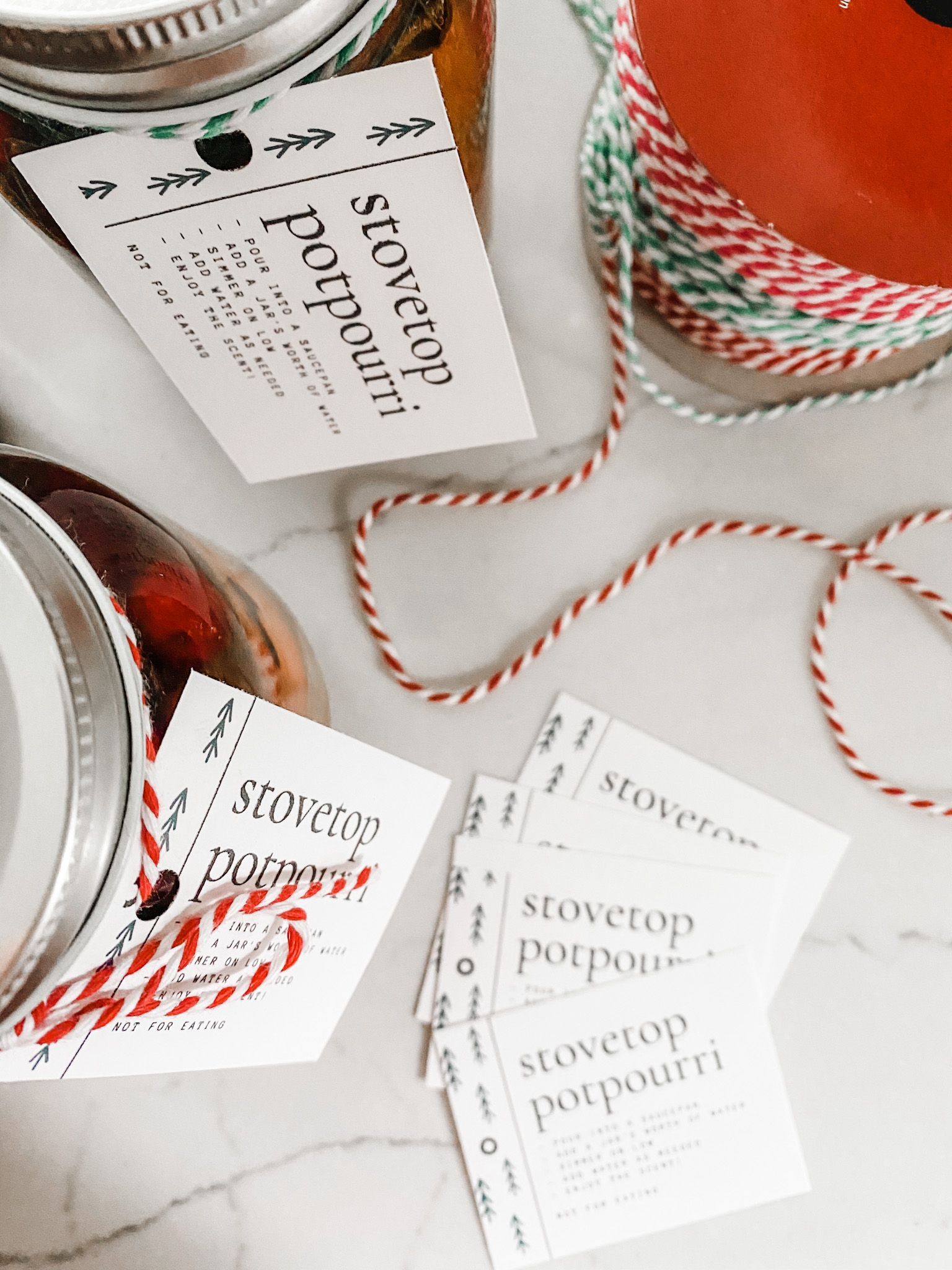 Printable stovetop potpourri gift tags Lovely Lucky Life