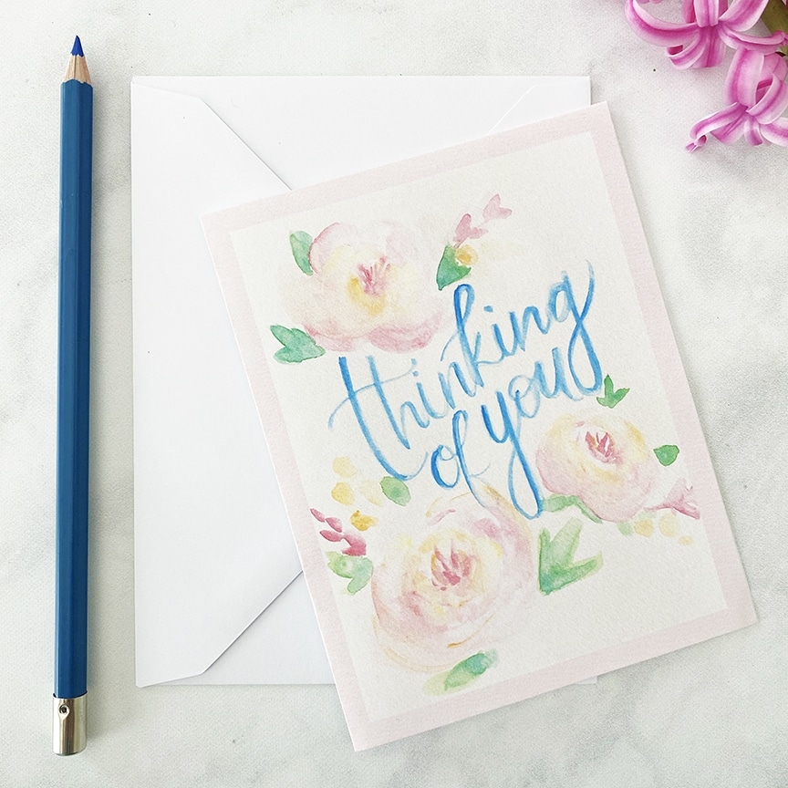 Printable Thinking Of You Card Pineapple Paper Co 