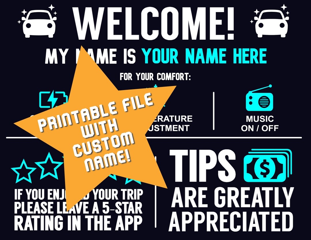 Free Printable Uber Decal