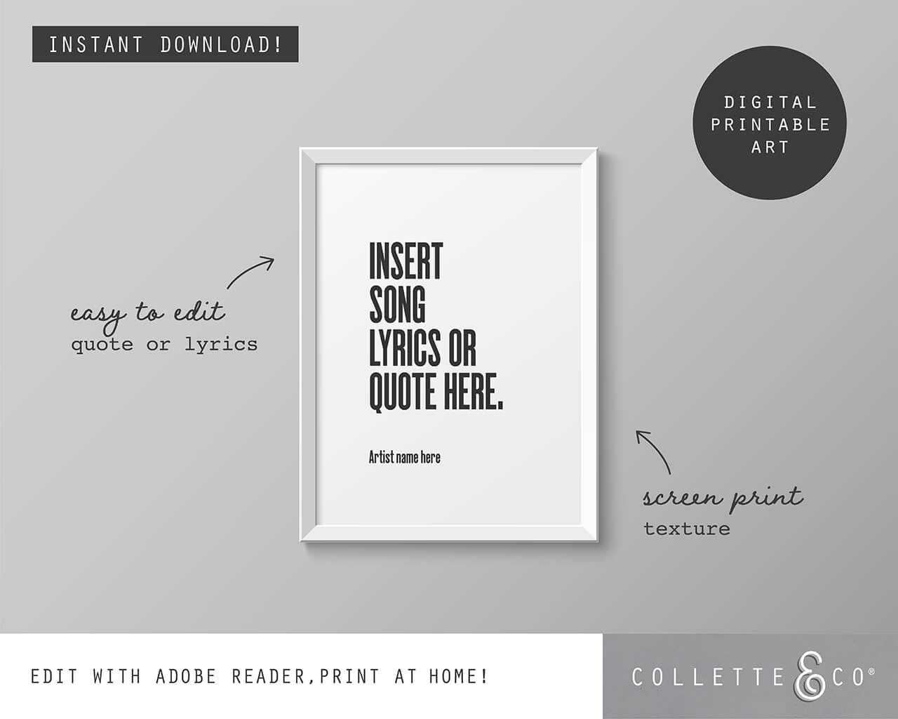Free Printable Lyrics
