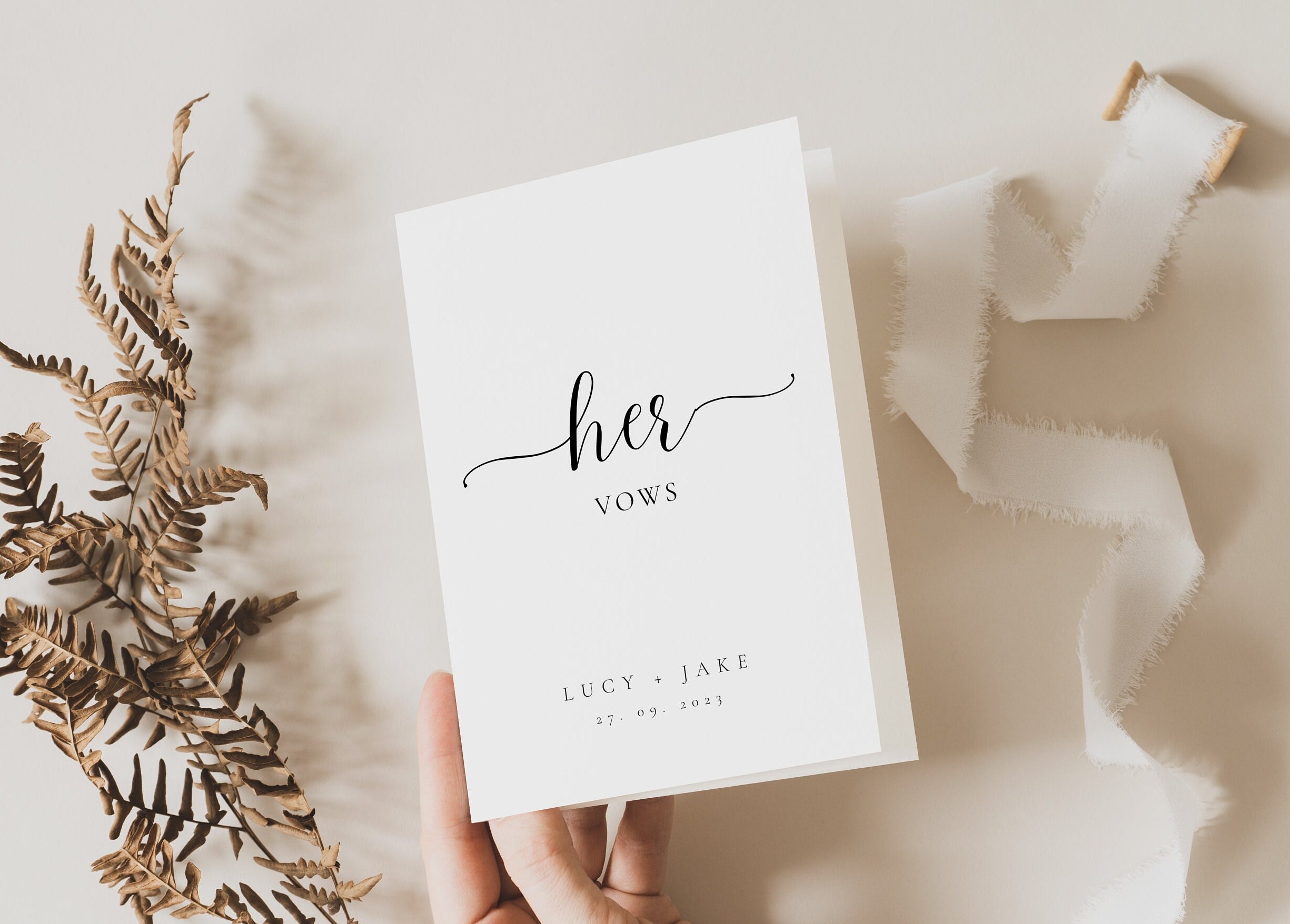 His And Her Vows Printable Free