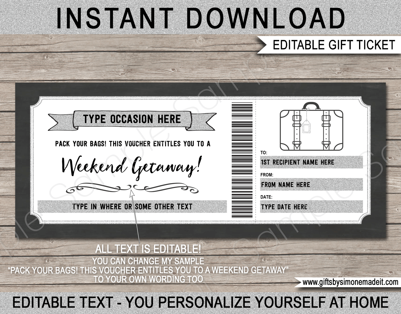Free Printable Flight Voucher Template