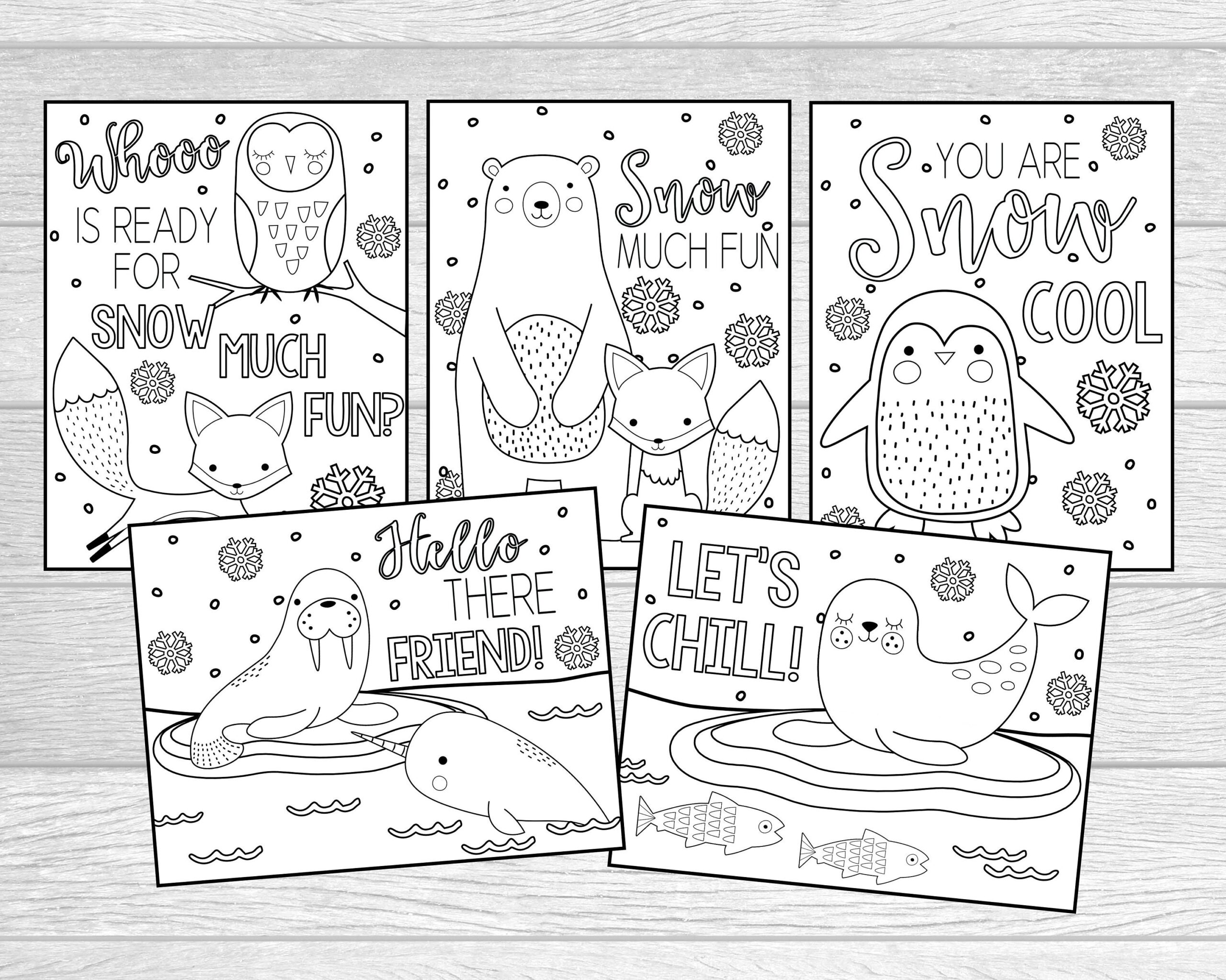 Free Printable Arctic Animal Coloring Pages
