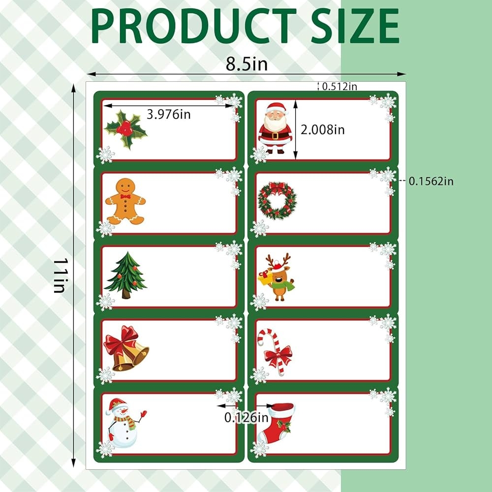 Qeeenar 250 Pcs Christmas Address Labels 2 X 4 Inch Foil Snowflake Printable Gift Tags Compatible With Laser And Inkjet Printer Mailing Label 10 Per Sheet For Package School Office Assorted Colored 