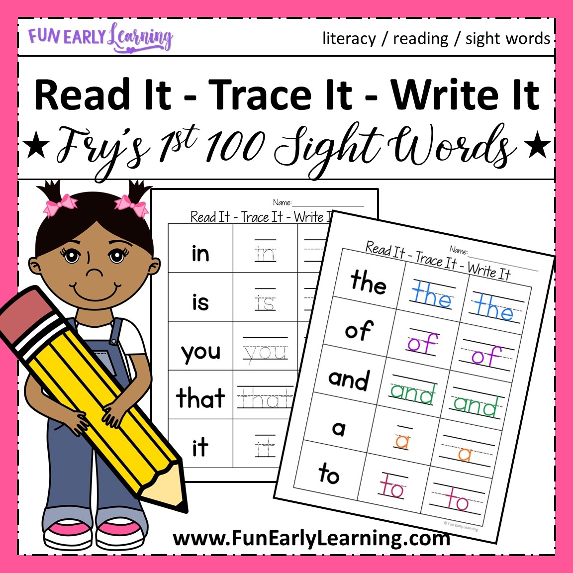 Free Sight Word Printables