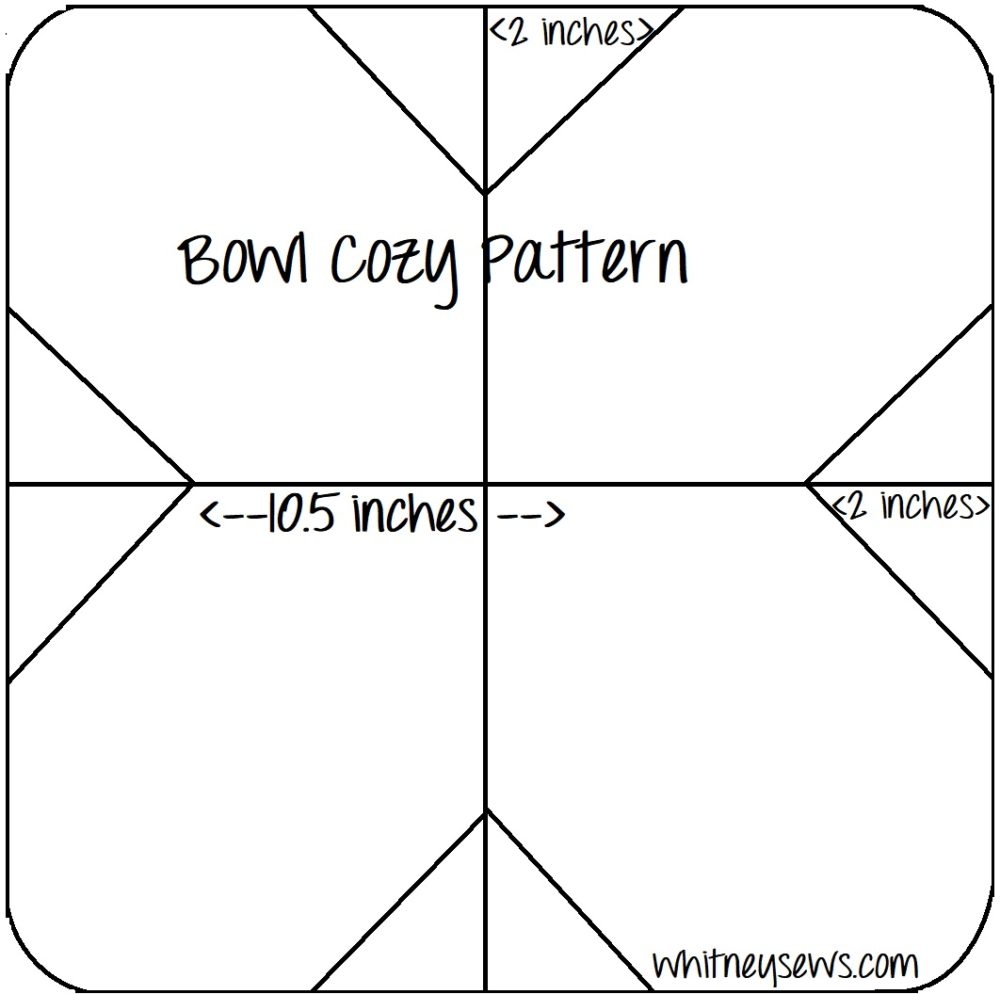 Reversible Bowl Cozy Whitney Sews