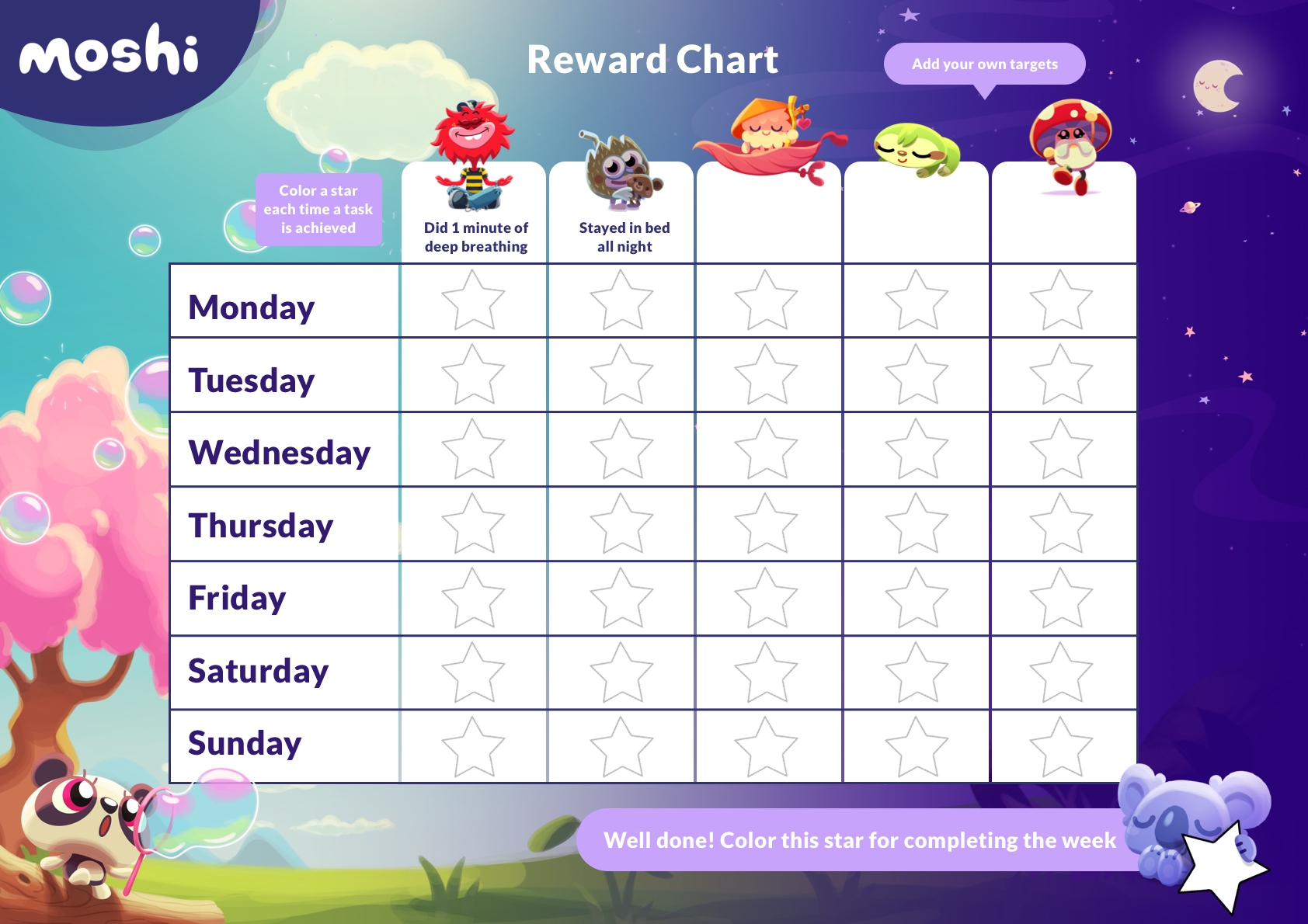 Printable Reward Charts Free