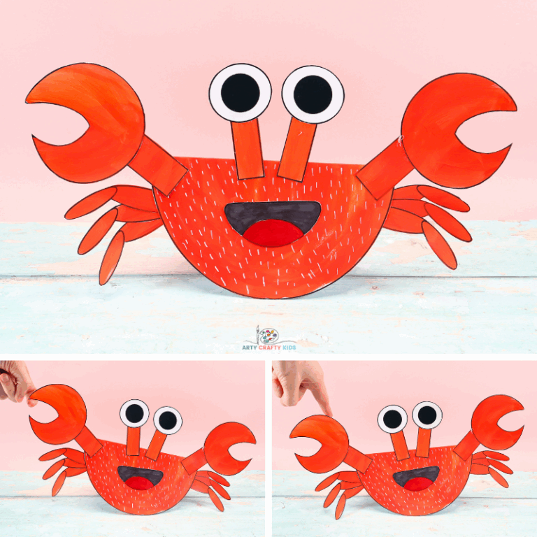 Rocking Paper Crab Craft Arty Crafty Kids