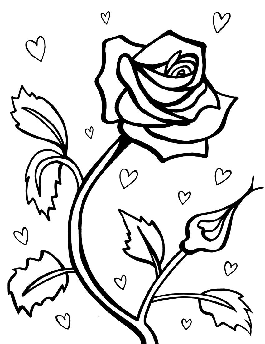 Roses 161875 Nature Free Printable Coloring Pages