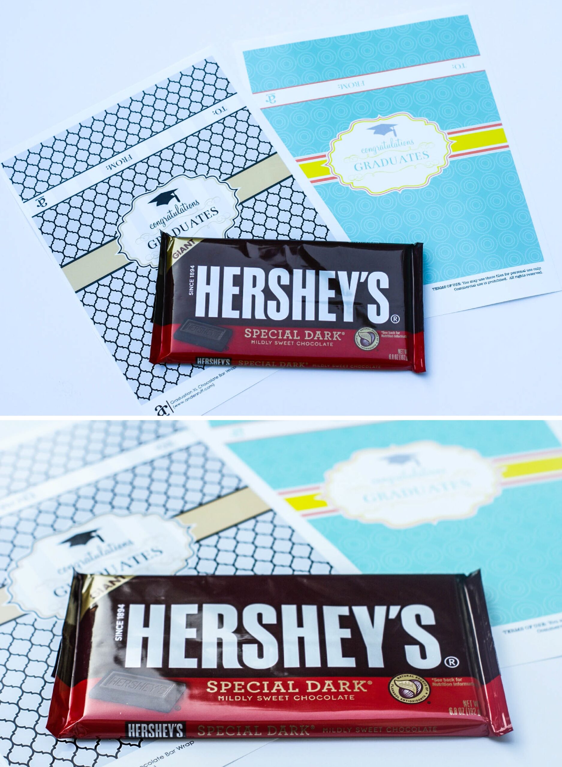 Ruff Draft FREE PRINTABLE Graduation Giant Chocolate Bar Wrap 